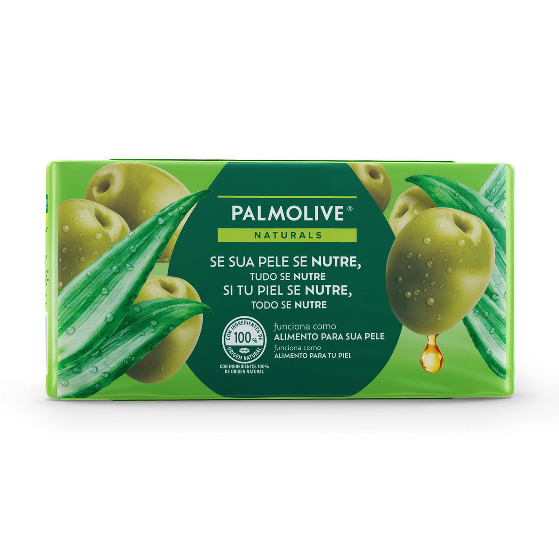 Sabonete em Barra Nutri&ccedil;&atilde;o Saud&aacute;vel Oliva e Aloe Vera Palmolive Naturals Envolt&oacute;rio 510g C/6 Unidades - Embalagem Leve Mais Pague Menos