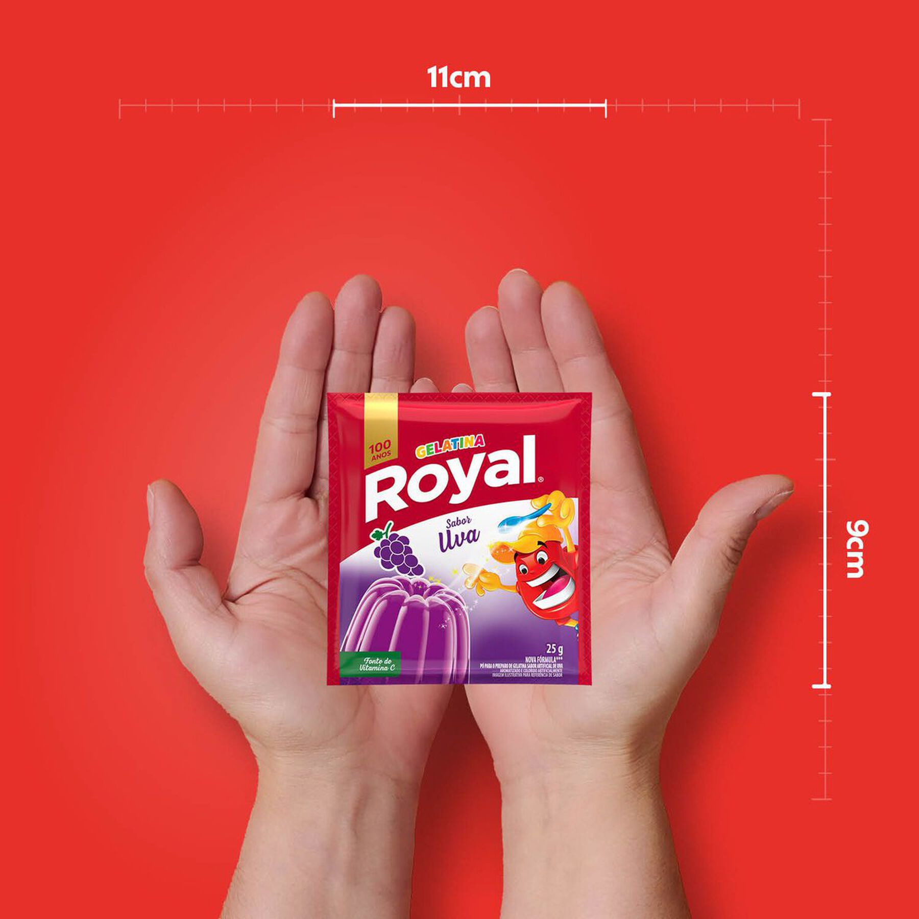 Gelatina em Pó Uva Royal Pacote 25g