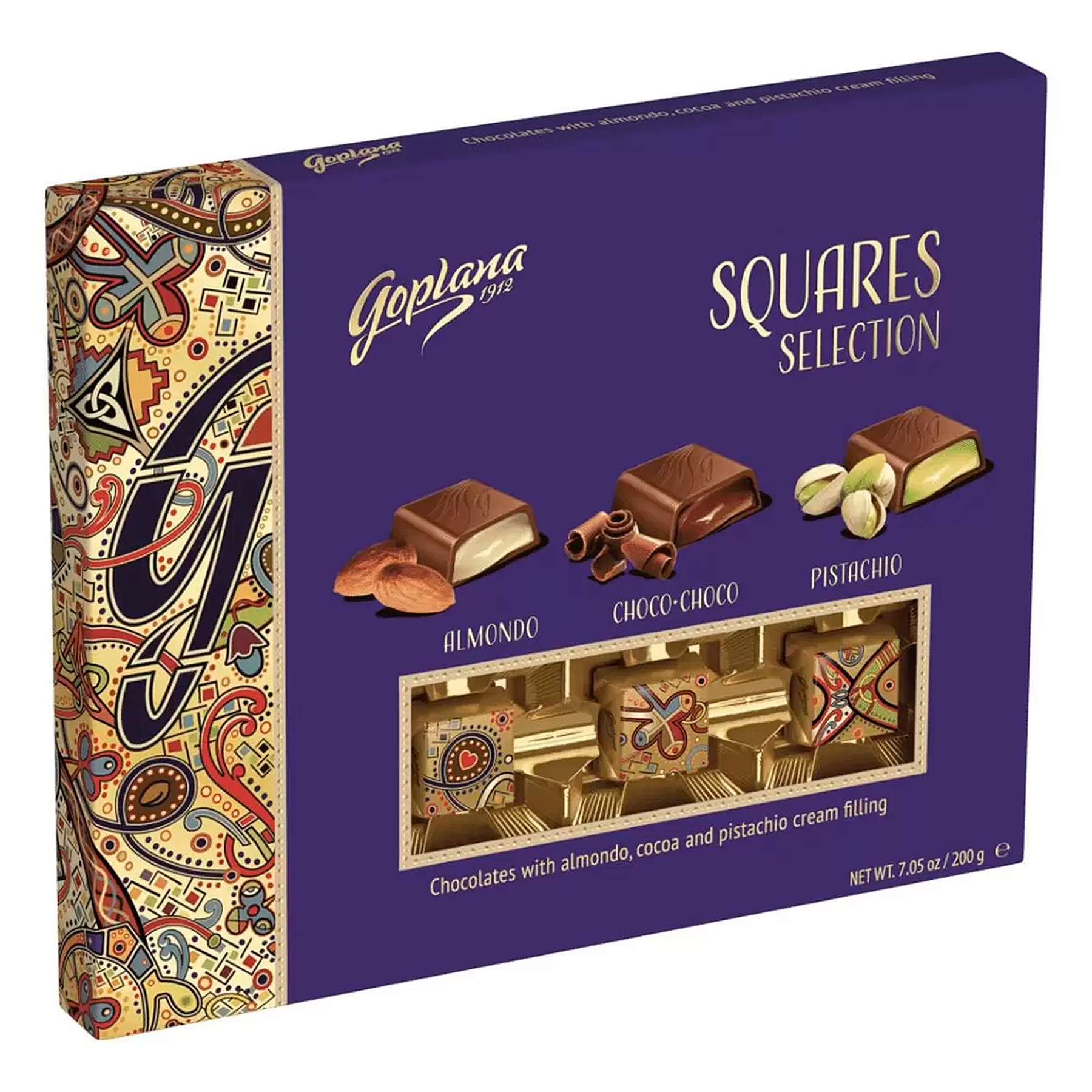 Bombom Squares Selection Goplana Caixa 200g