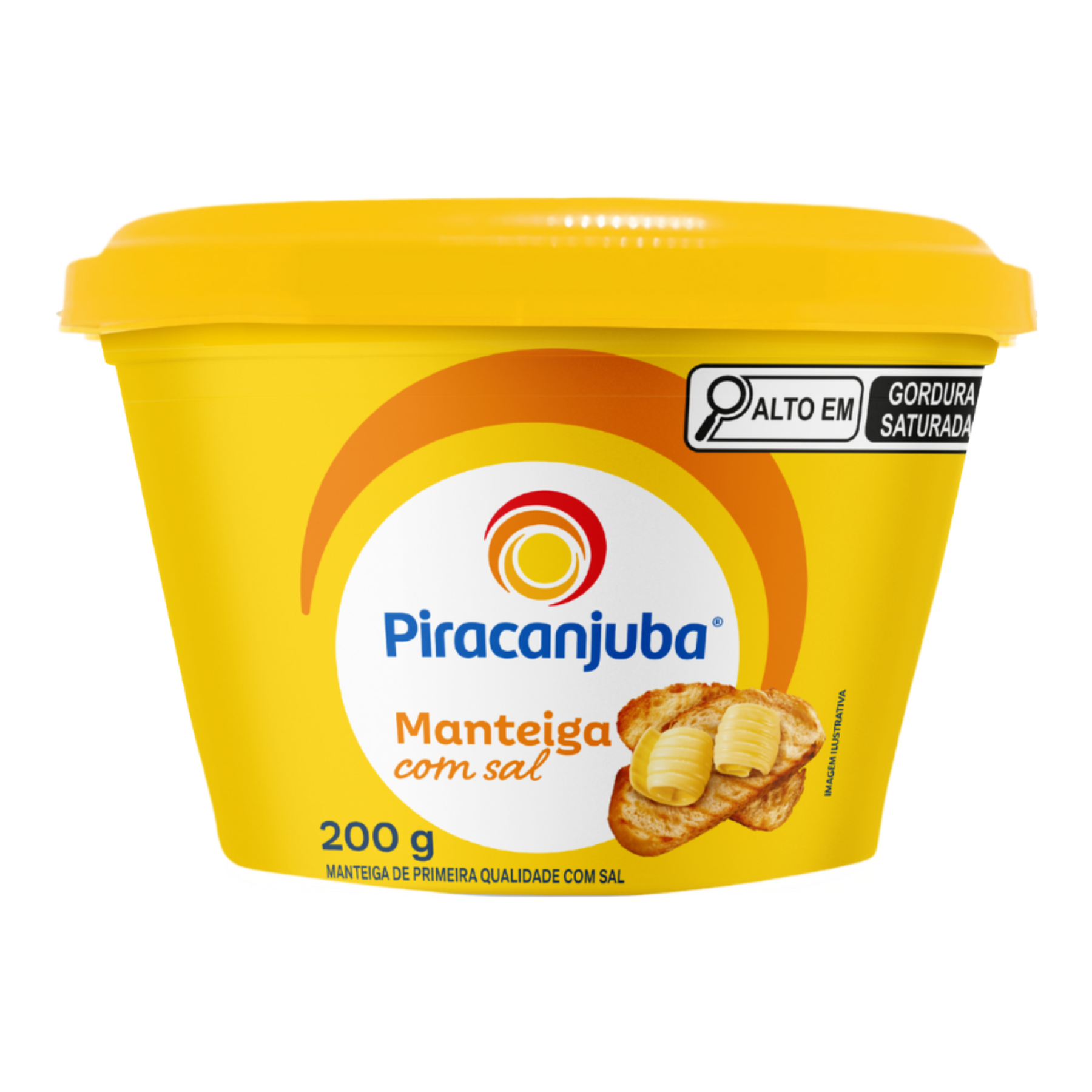 Manteiga de Primeira Qualidade com Sal Piracanjuba Pote 200g