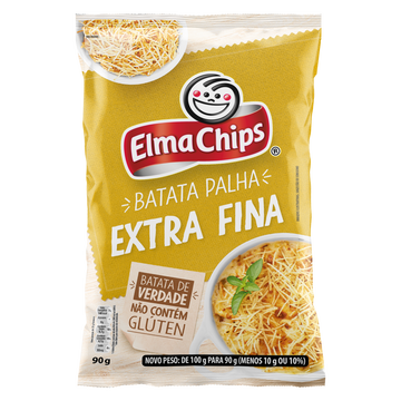 Batata Palha Extra Fina Elma Chips Pacote 90g