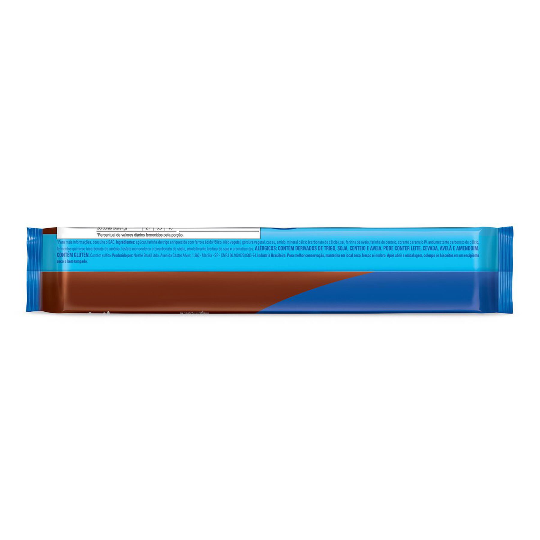 Biscoito Chocolate Recheio Chocolate Negresco Nestlé Pacote 90g