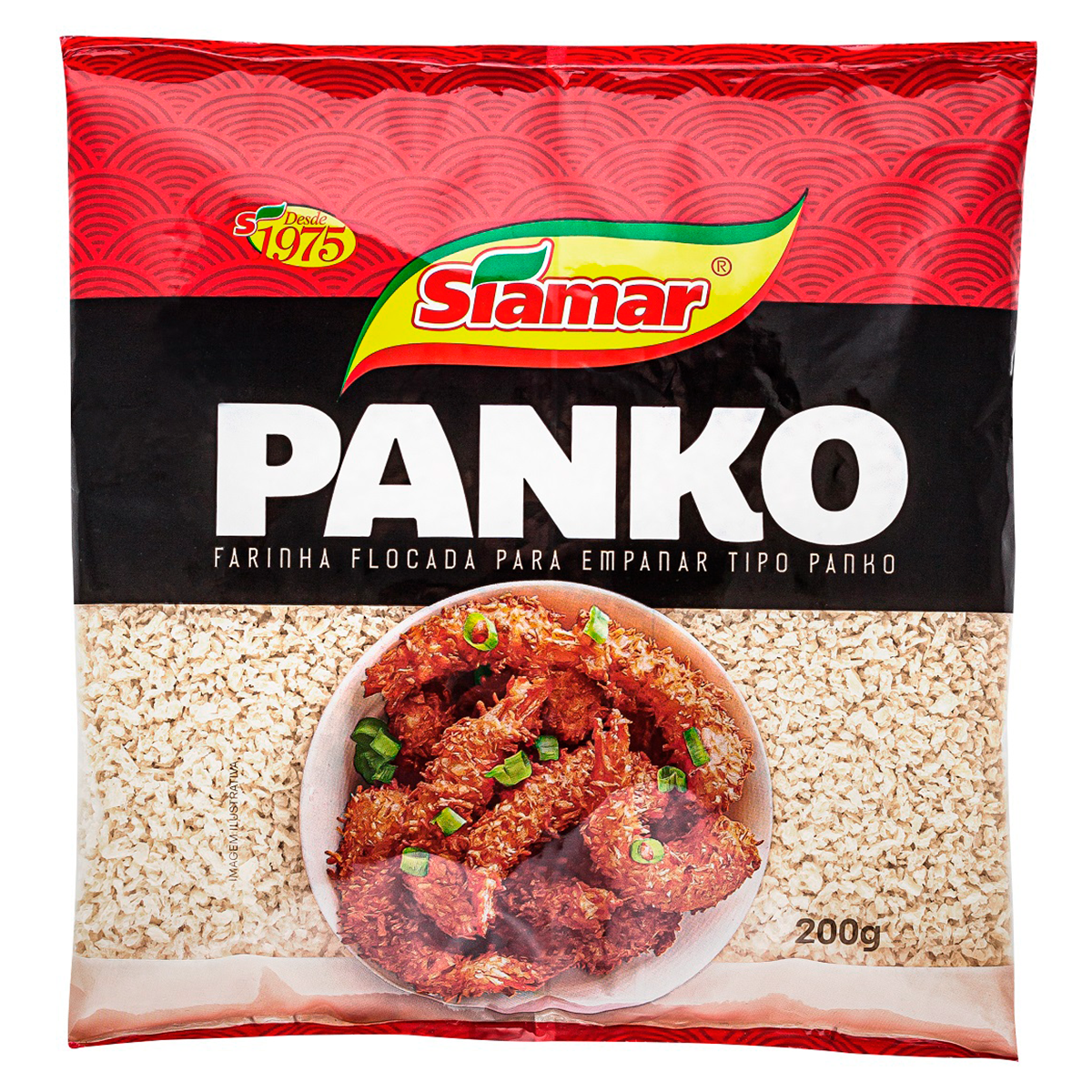 Farinha Flocada Panko Siamar Pacote 200g