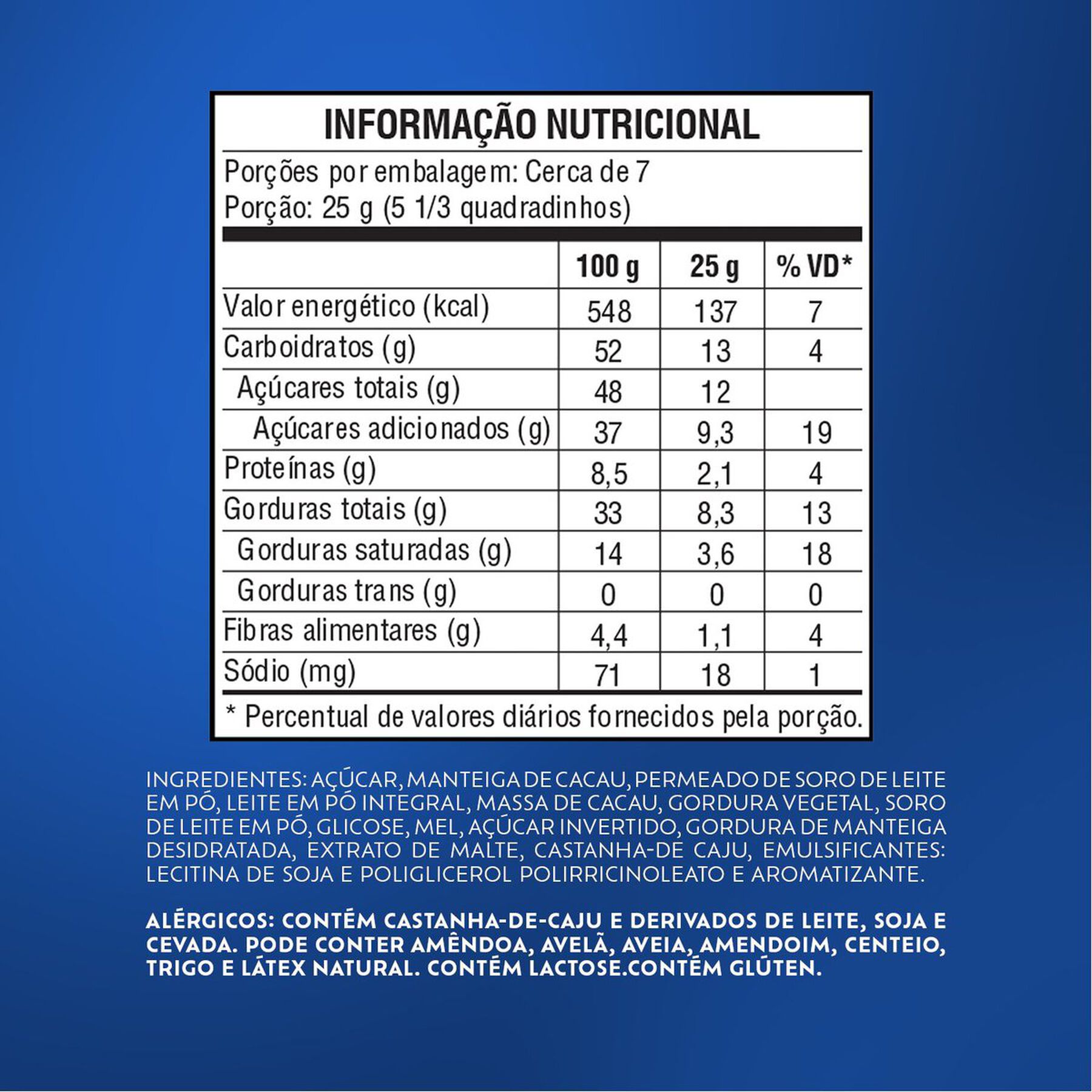 Chocolate ao Leite com Amendoim Lacta Shot Pacote 165g Tamanho Família