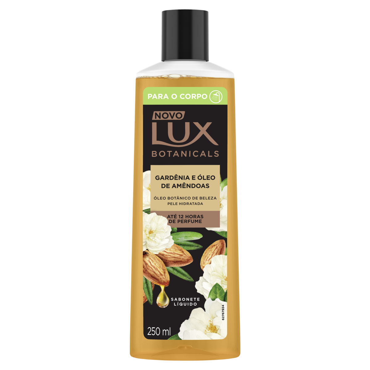 Sabonete L&iacute;quido Gard&ecirc;nia e &Oacute;leo de Am&ecirc;ndoas Lux Botanicals Frasco 250ml