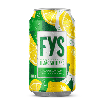 Refrigerante Limão Siciliano FYs Lata 350ml