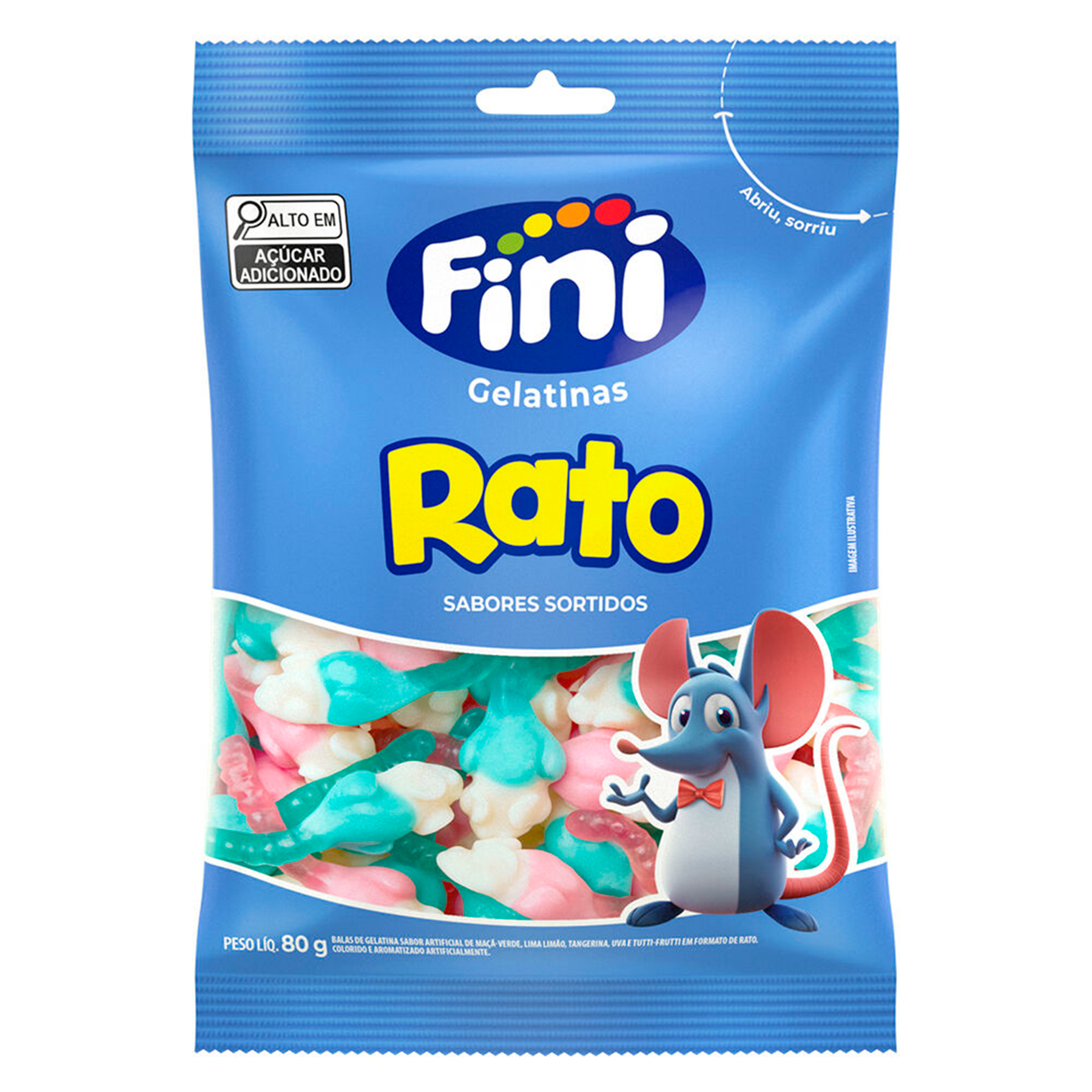 Bala Rato Fini Pacote 80g