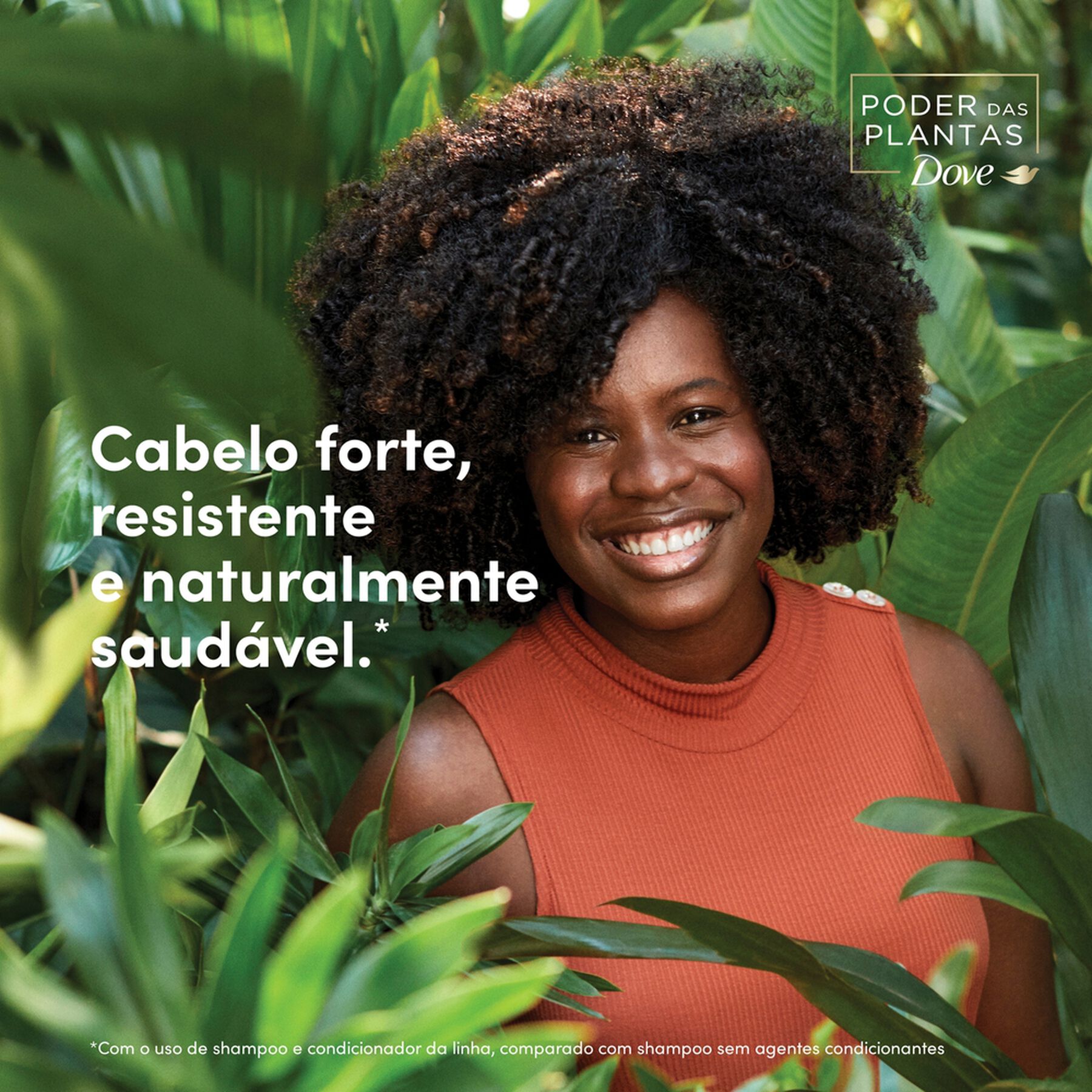 Shampoo For&ccedil;a + Bambu Dove Poder das Plantas Frasco 300ml