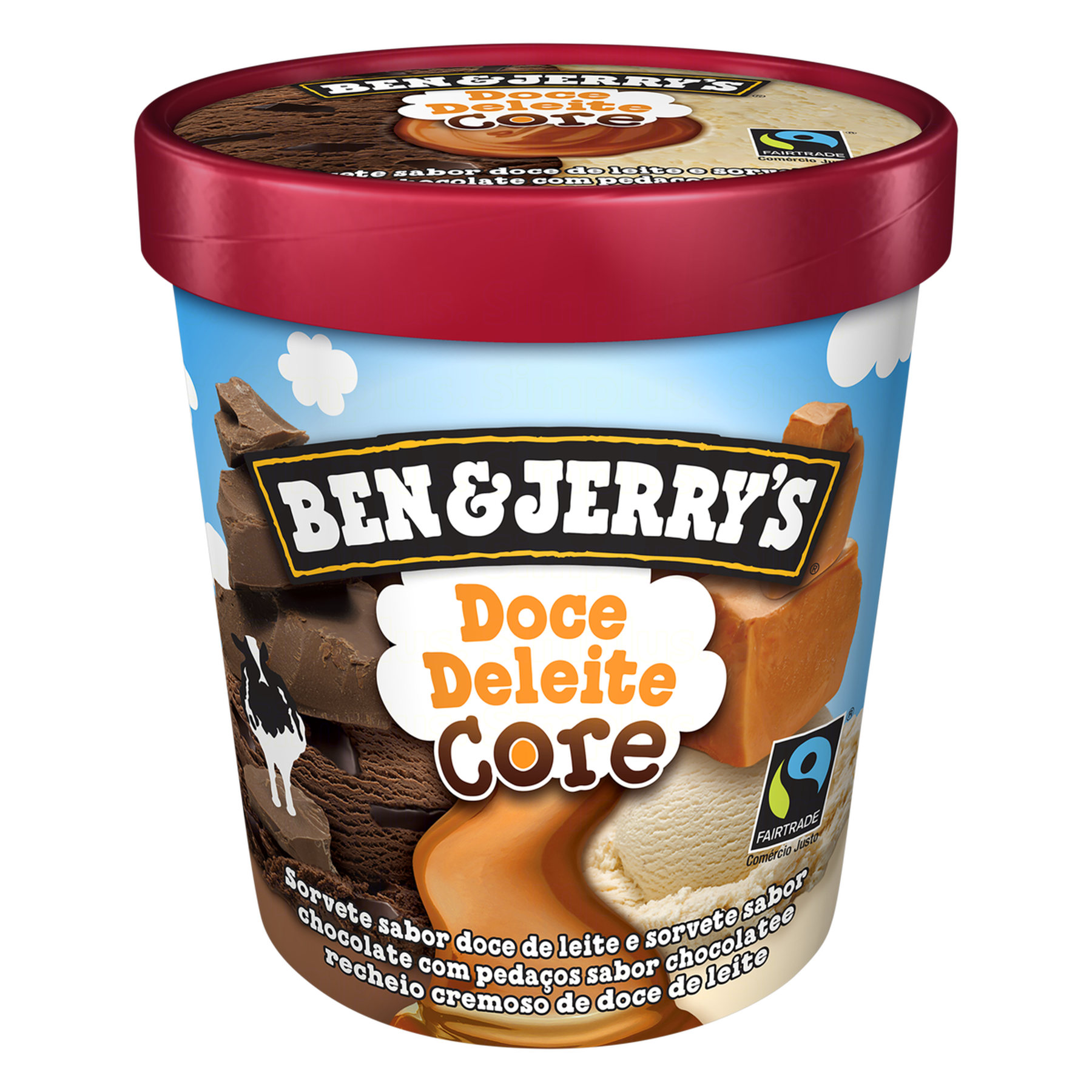 Sorvete Doce Deleite Core Ben e Jerry's Pote 458ml