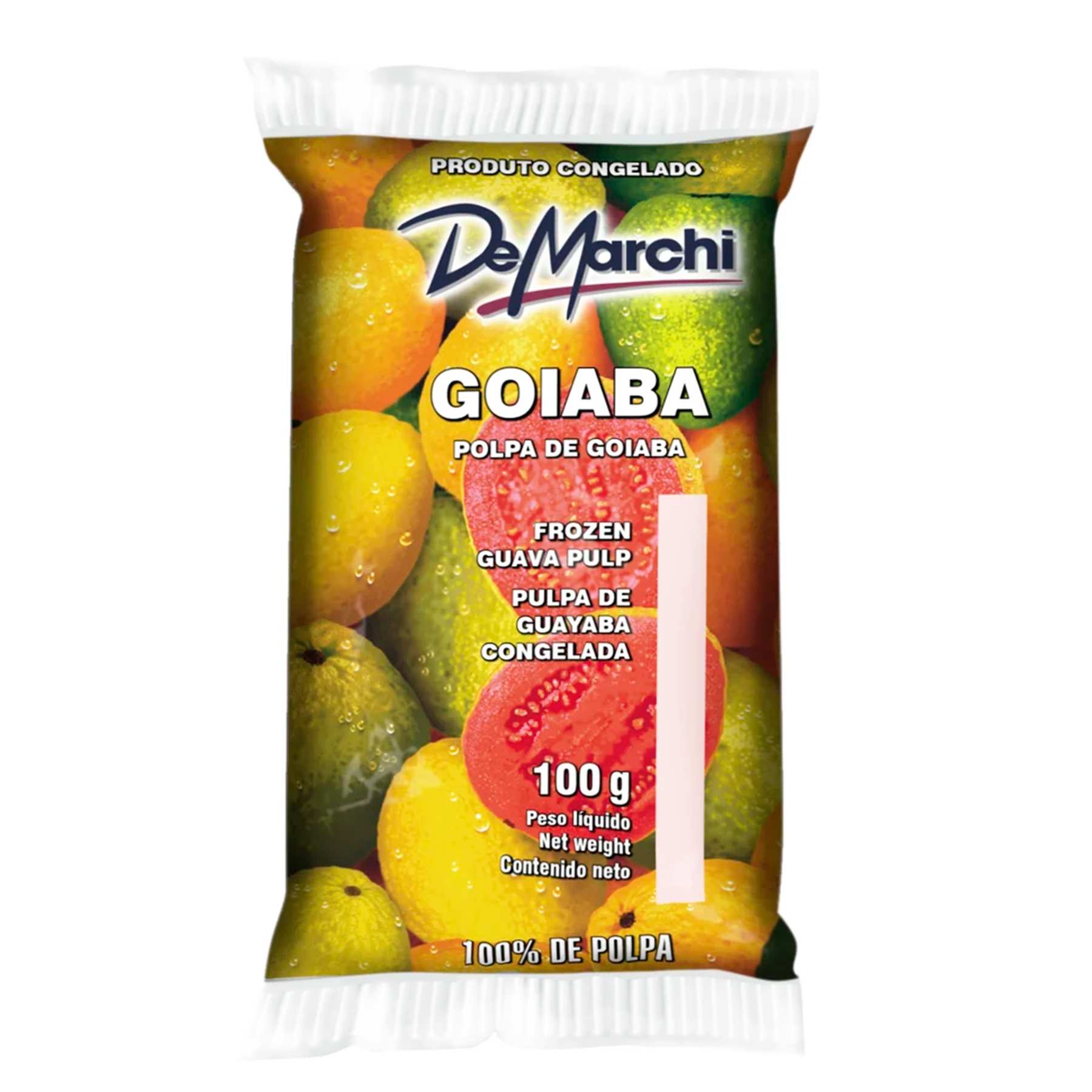 Polpa de Fruta Congelada de Goiaba De Marchi Pacote 100g