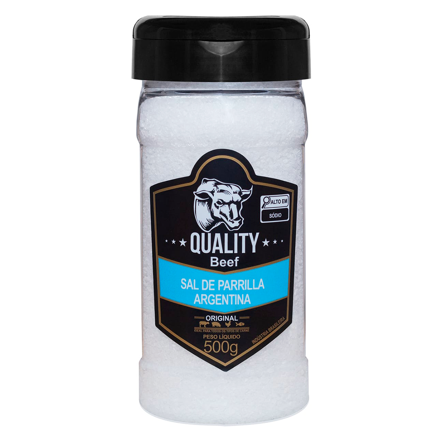 Sal de Parrilla Argentina Quality Beef Vidro 500g