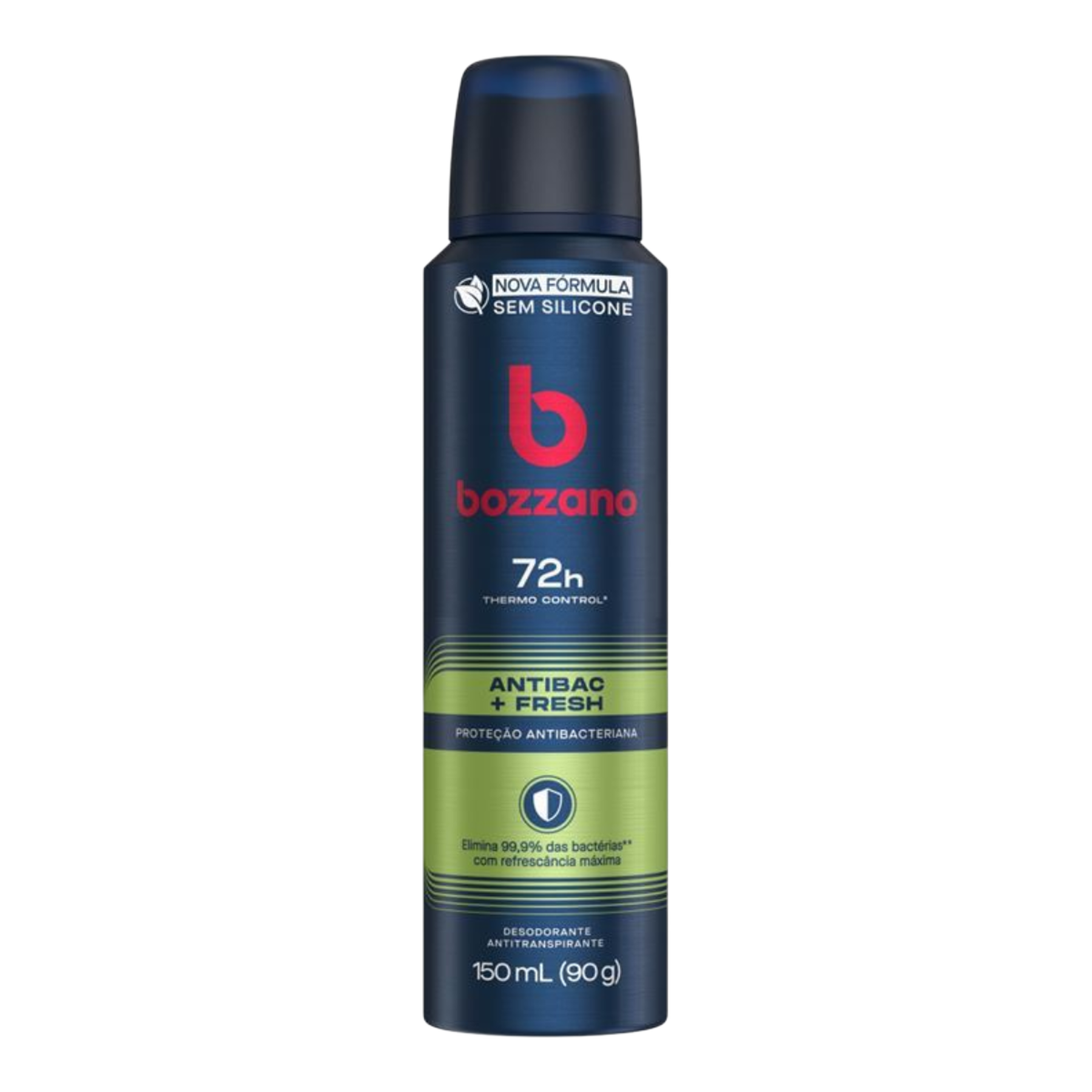 Desodorante Antitranspirante Aerossol Antibac + Fresh Bozzano Frasco 150ml