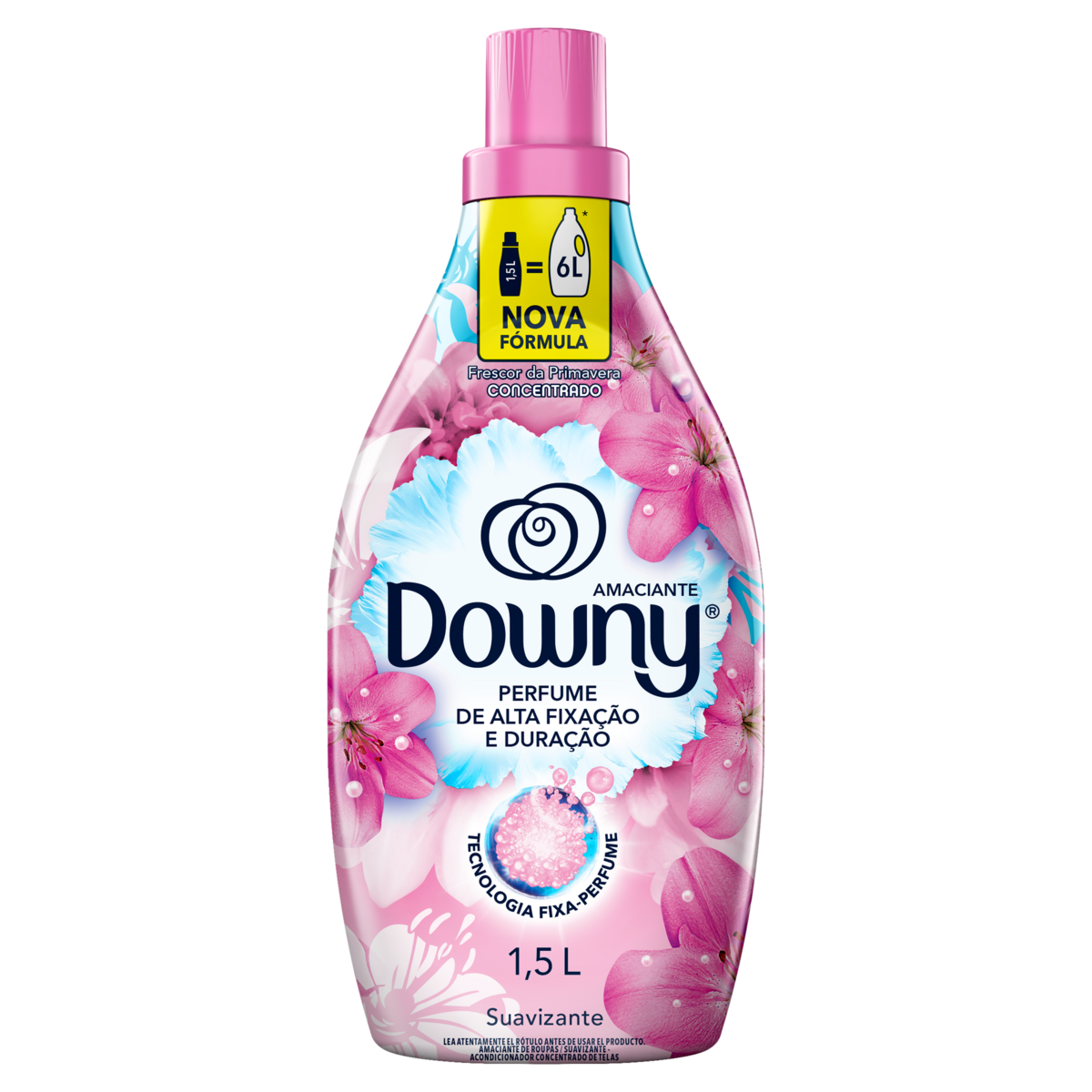 Amaciante de Roupa Concentrado Frescor da Primavera Downy Frasco 1,5l