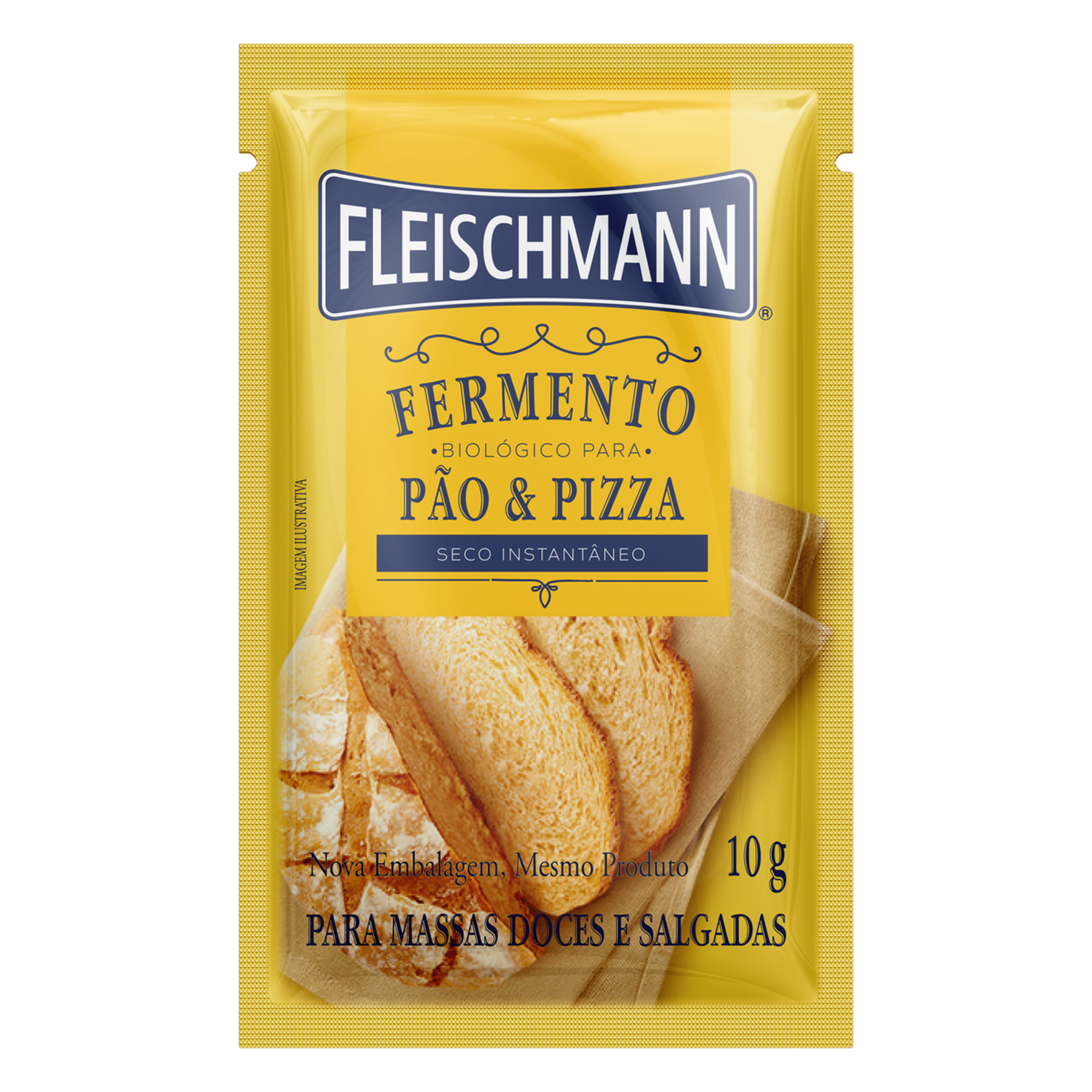 Fermento Biol&oacute;gico Fleischmann 10g