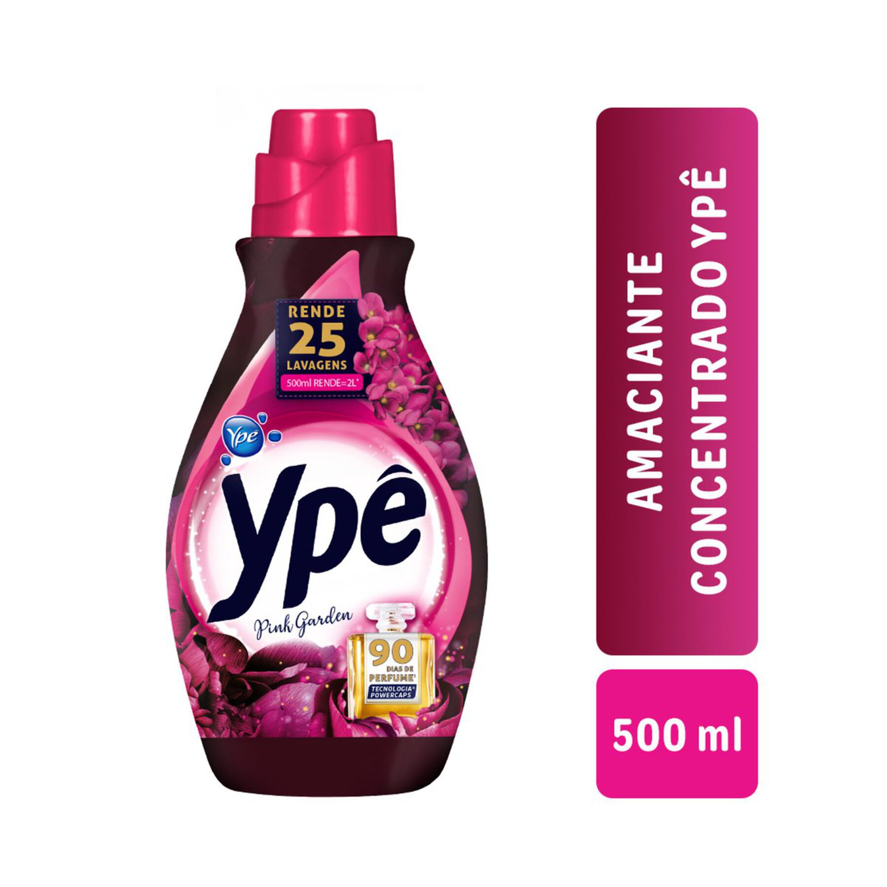 Amaciante de Roupas Concentrado Pink Ypê Frasco 500ml