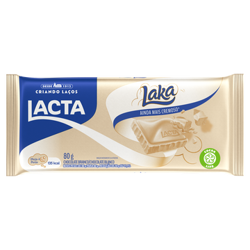 Chocolate Branco Laka Lacta Pacote 80g