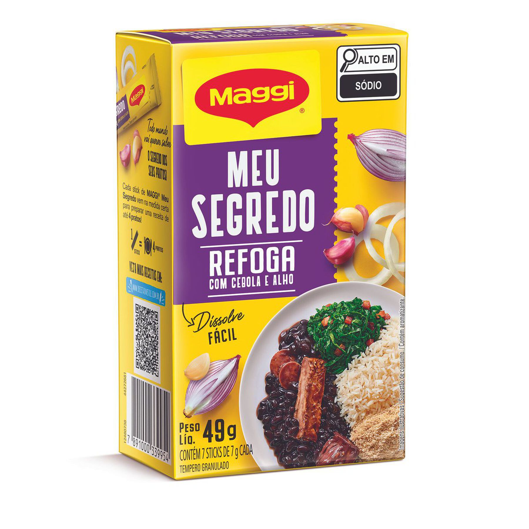 Tempero Granulado Refoga com Cebola e Alho Maggi Meu Segredo 49g