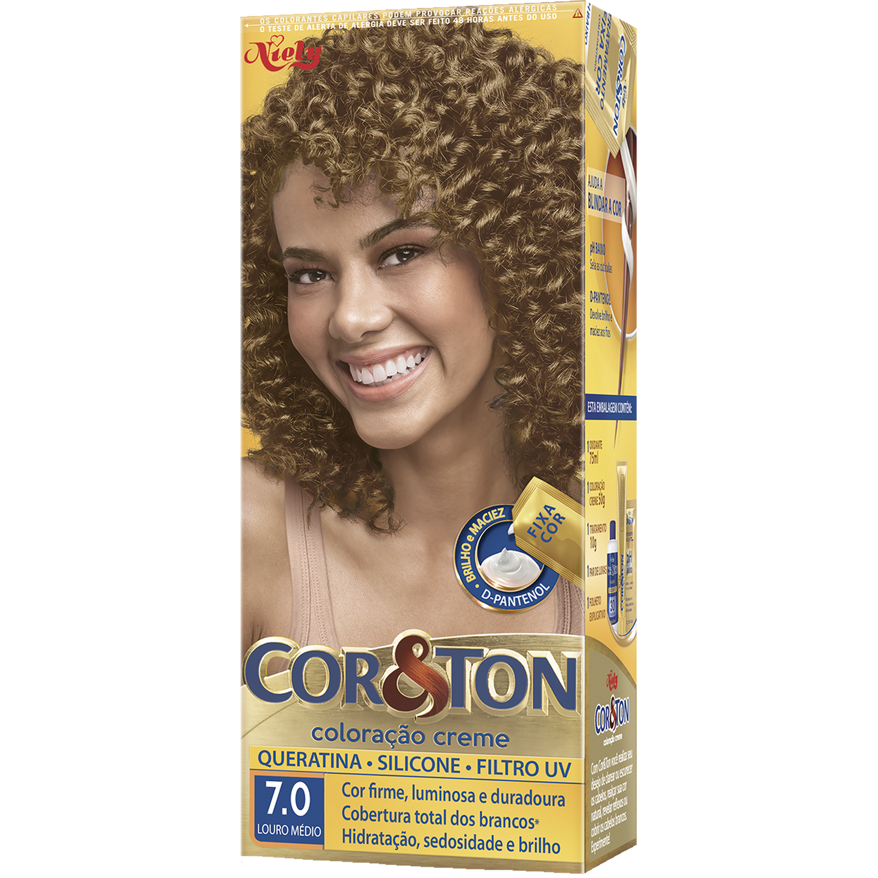 Tintura para Cabelo Louro Médio 7.0 CoreTon