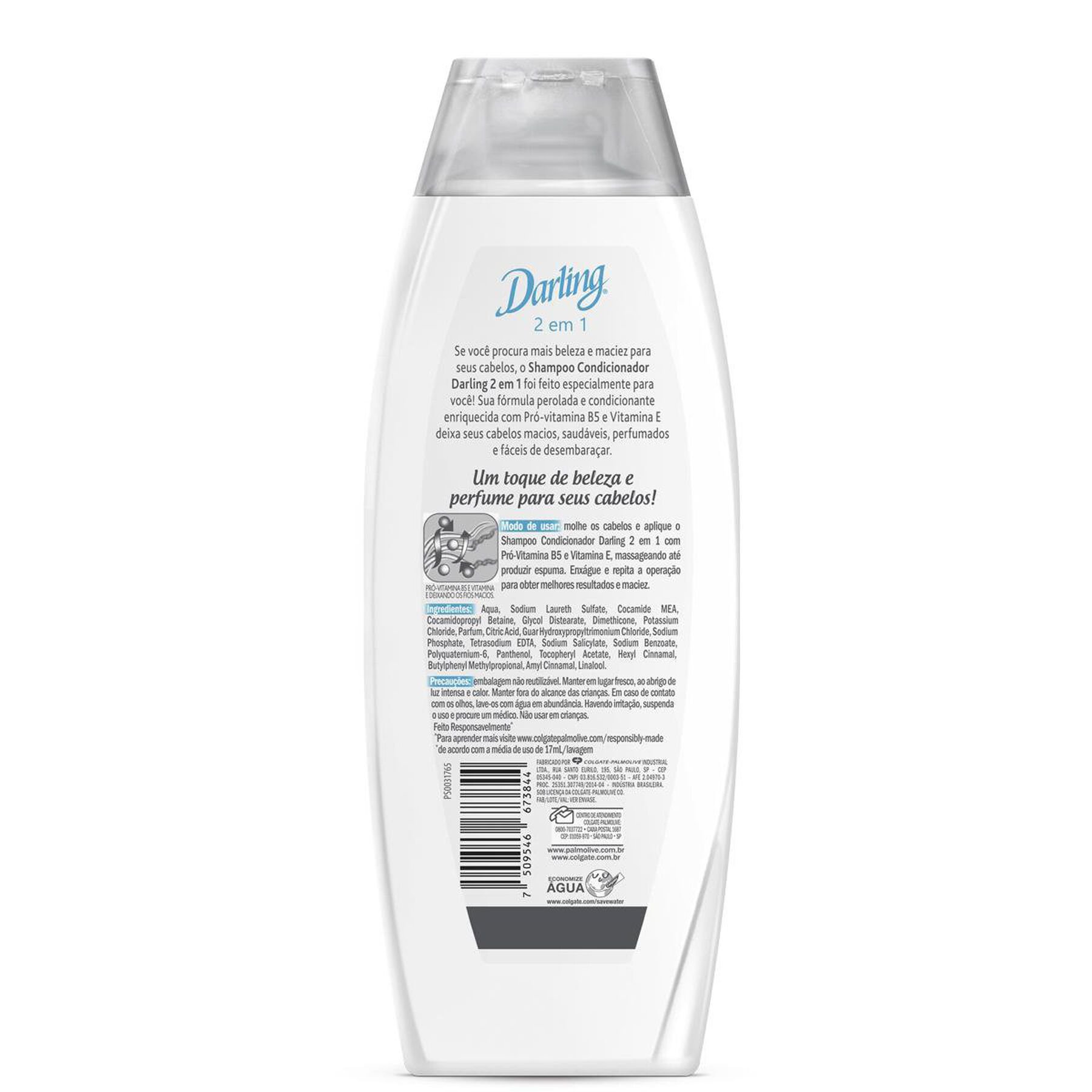 Shampoo 2 em 1 Proteção e Maciez Darling Frasco 650ml - Embalagem Tamanho Família