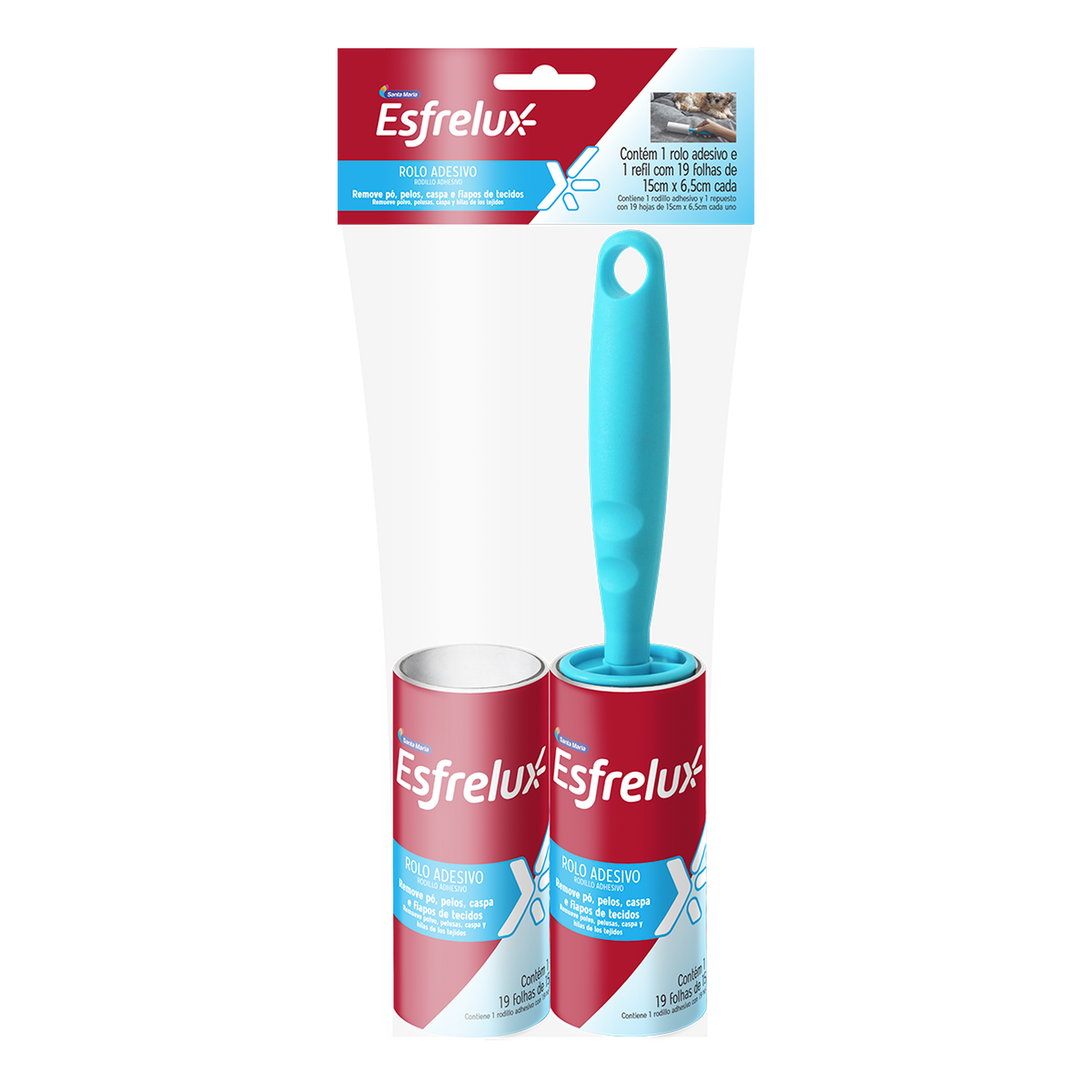 Rolo Adesivo + Refil Esfrelux Santa Maria