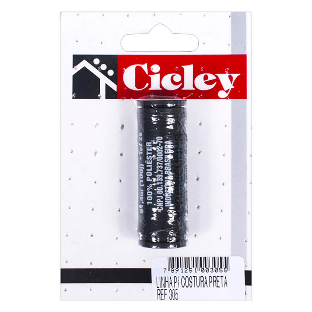 Linha para Costura Preta Cicley