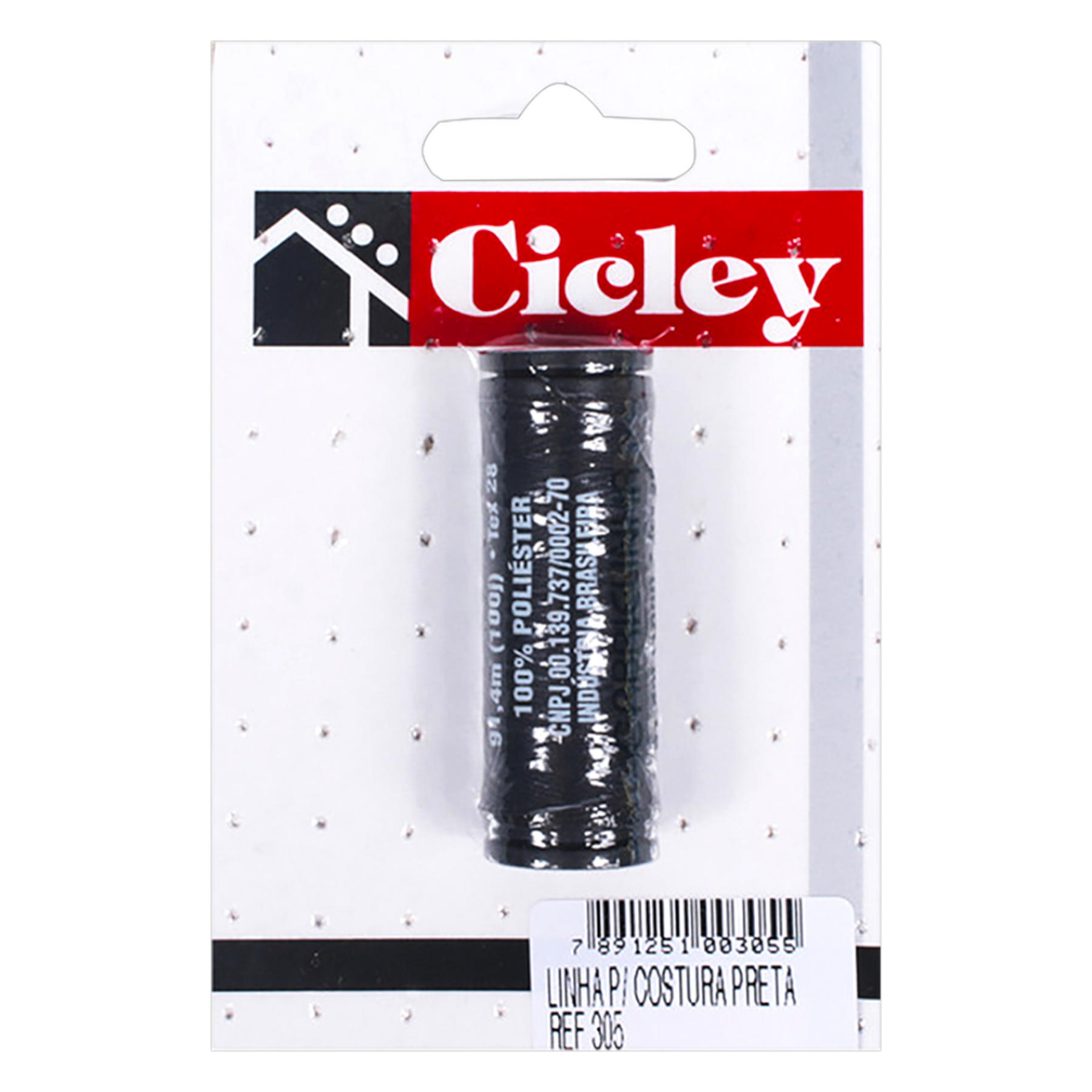 Linha para Costura Preta Cicley