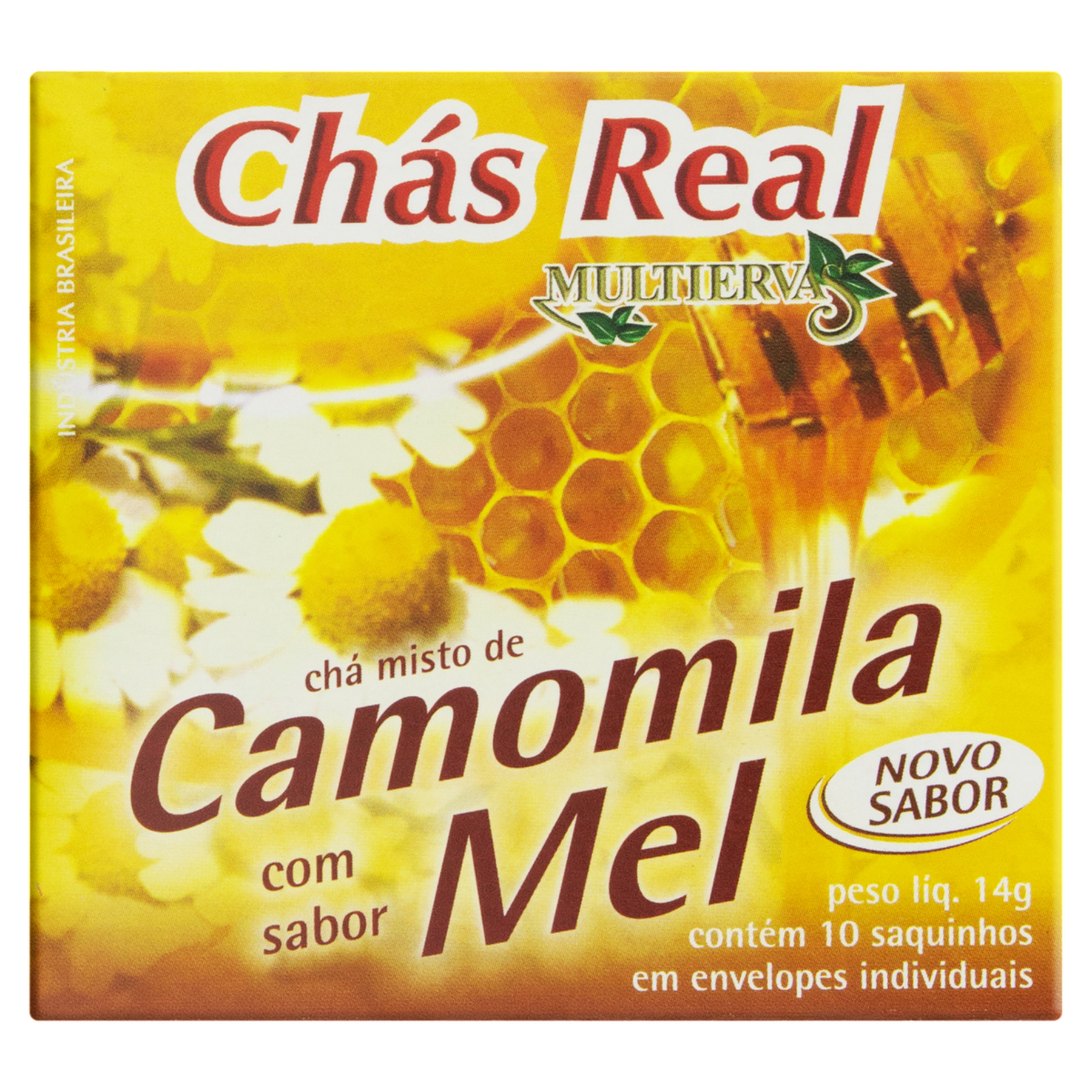 Chá Camomila com Mel Real Multiervas Caixa 14g 10 Unidades