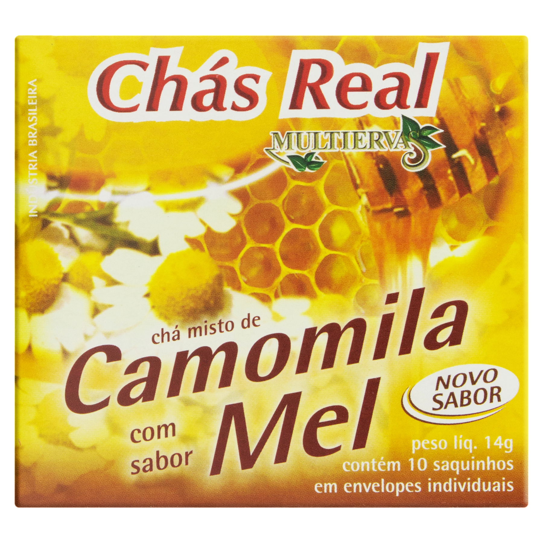 Ch&aacute; Camomila com Mel Real Multiervas Caixa 14g 10 Unidades&nbsp;