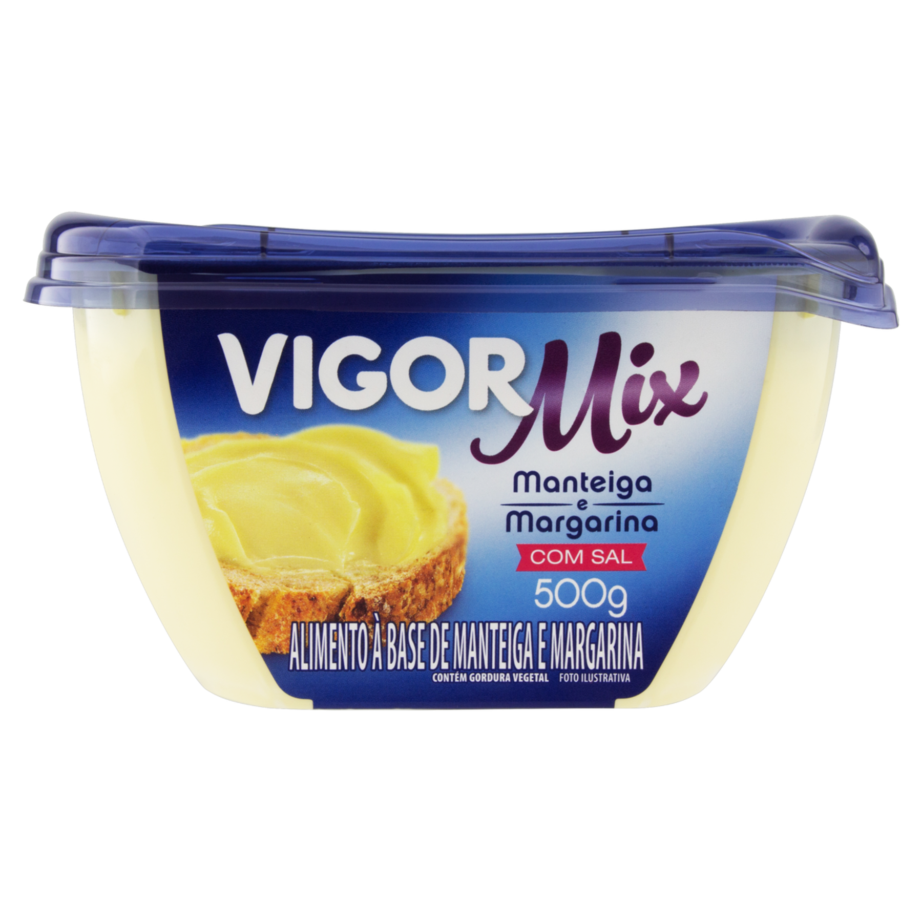 Manteiga e Margarina com Sal Vigor Mix Pote 500g