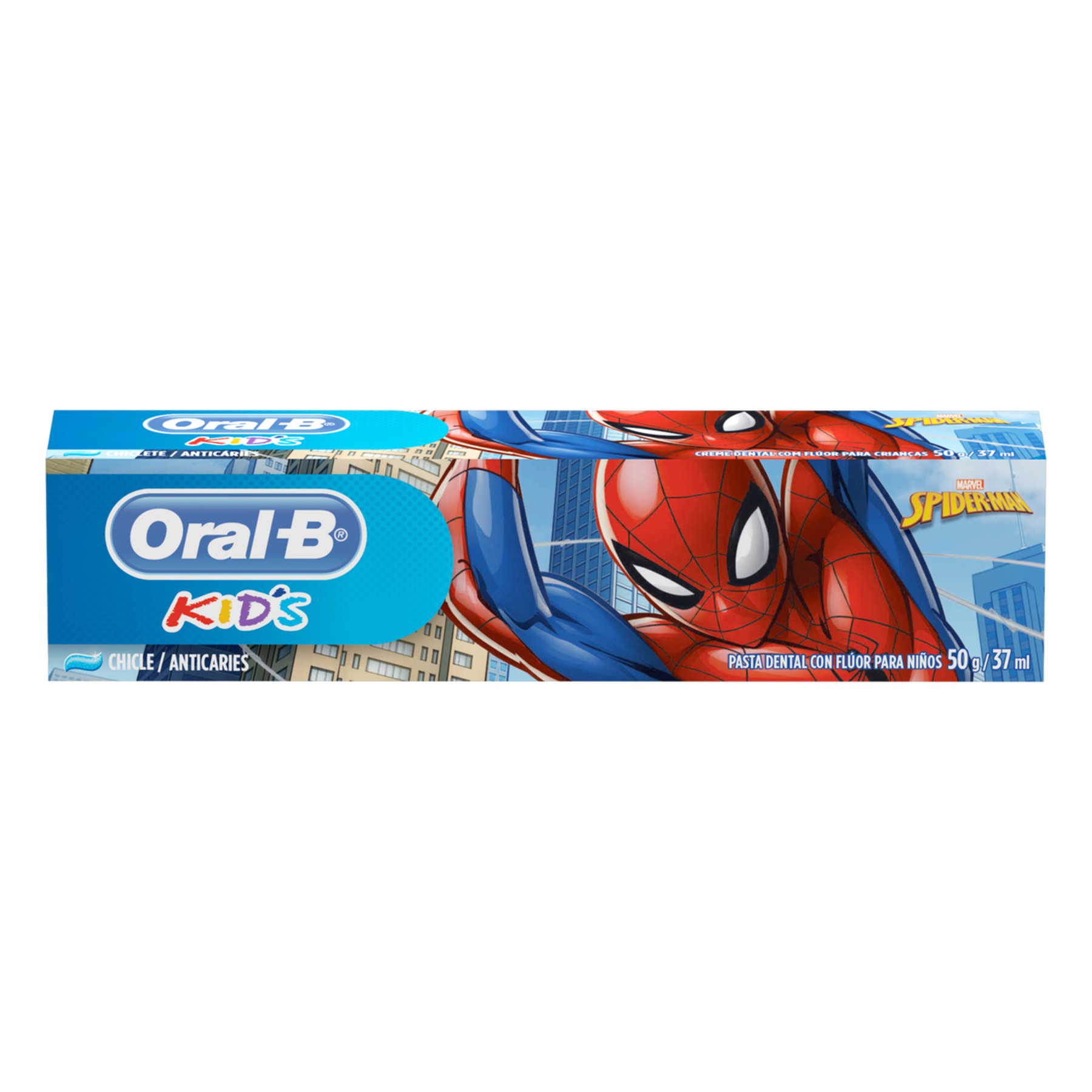 Creme Dental com Flúor Chiclete Spider-Man Oral-B Kids Caixa 50g