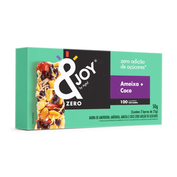 Barra de Ameixa e Coco Zero Açúcar <(>&<)>Joy Zero Caixa 50g C/2 Unidades