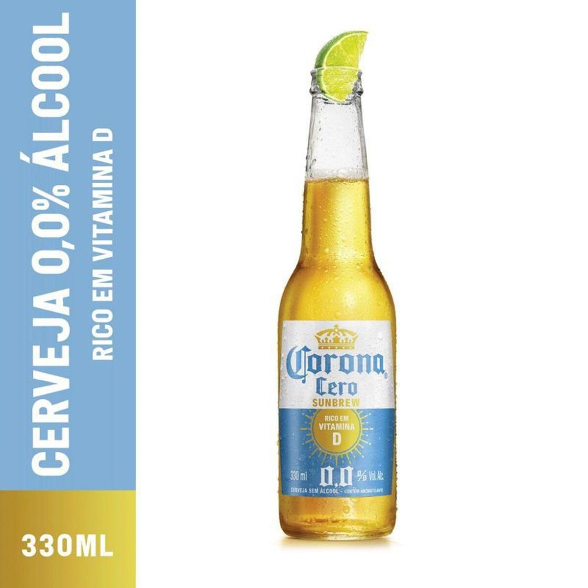 Cerveja Cero Sunbrew Zero &Aacute;lcool Corona Garrafa 330ml
