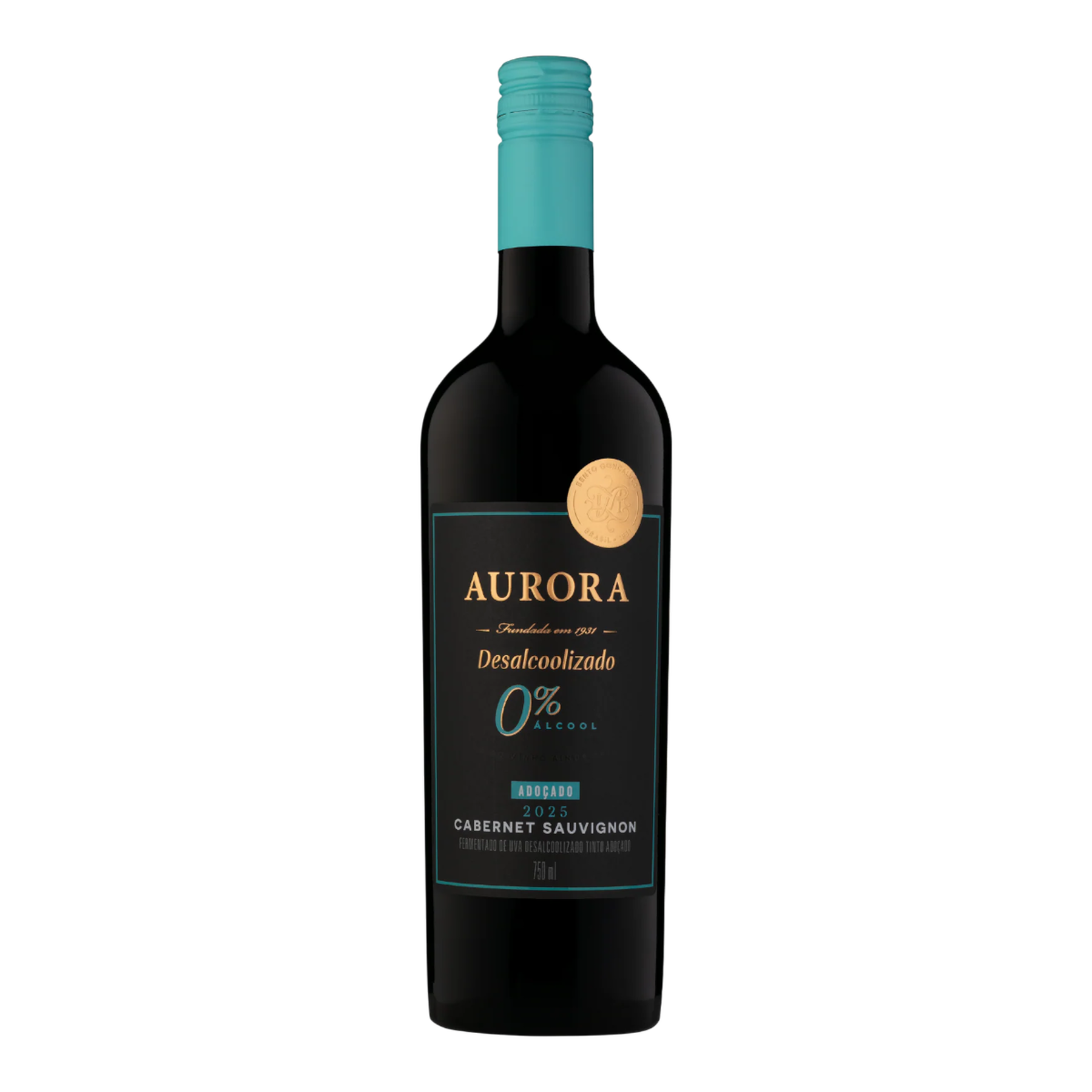 Vinho Desalcoolizado Cabernet Sauvignon Ado&ccedil;ado Aurora Garrafa 750ml