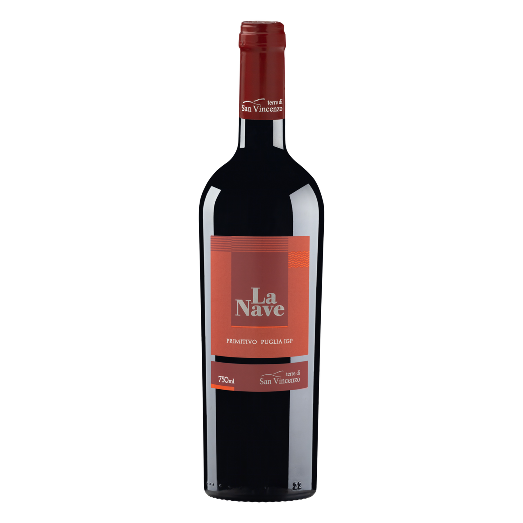 Vinho Tinto Primitivo Puglia La Nave Terre di San Vincenzo Garrafa 750ml