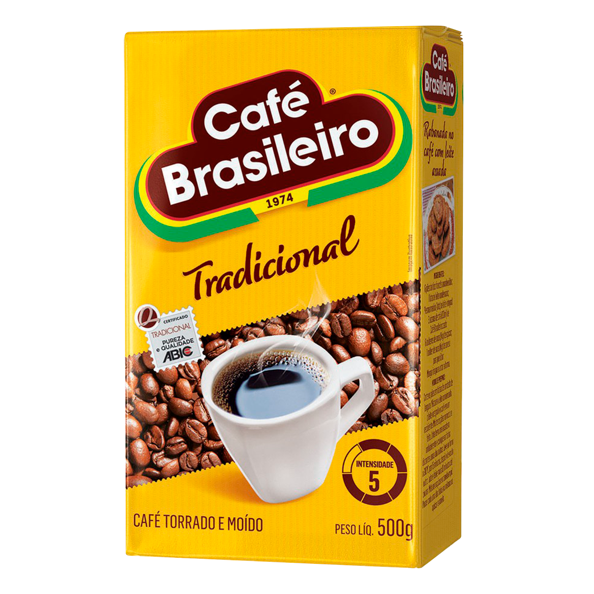 Caf&eacute; Torrado e Mo&iacute;do a V&aacute;cuo Tradicional Caf&eacute; Brasileiro Pacote 500g