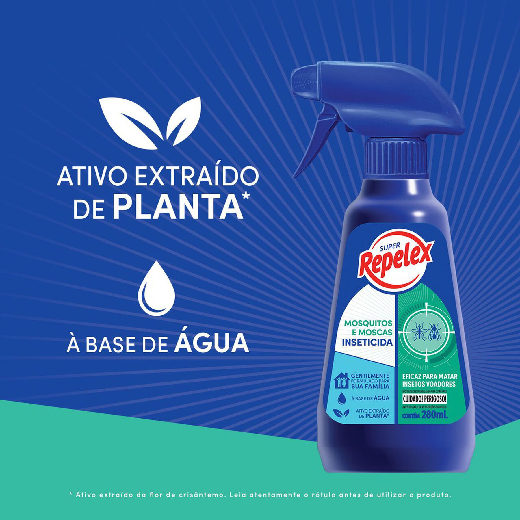 Inseticida à Base de Água Repelex Frasco 280ml Borrifador