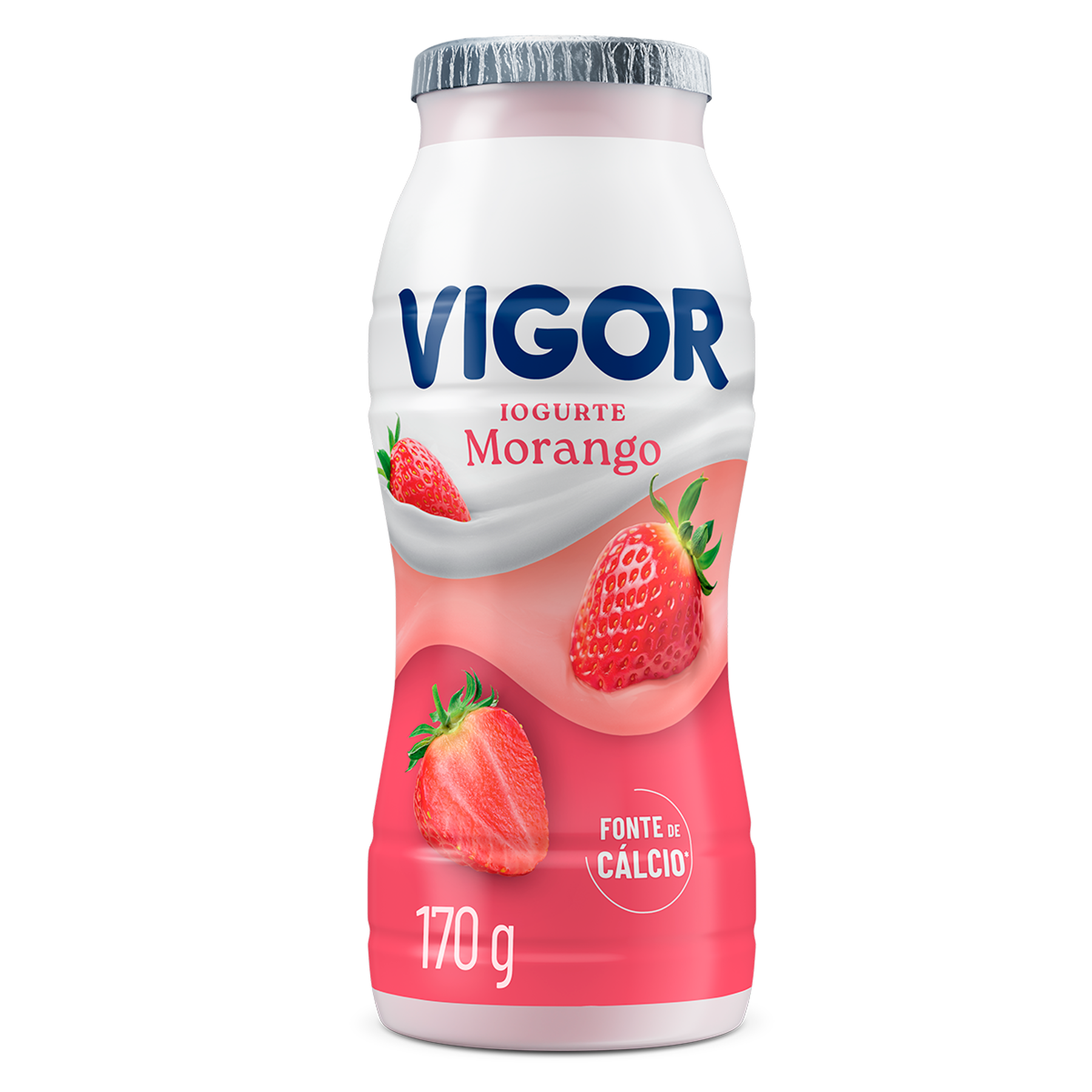 Iogurte Morango Vigor Frasco 170g