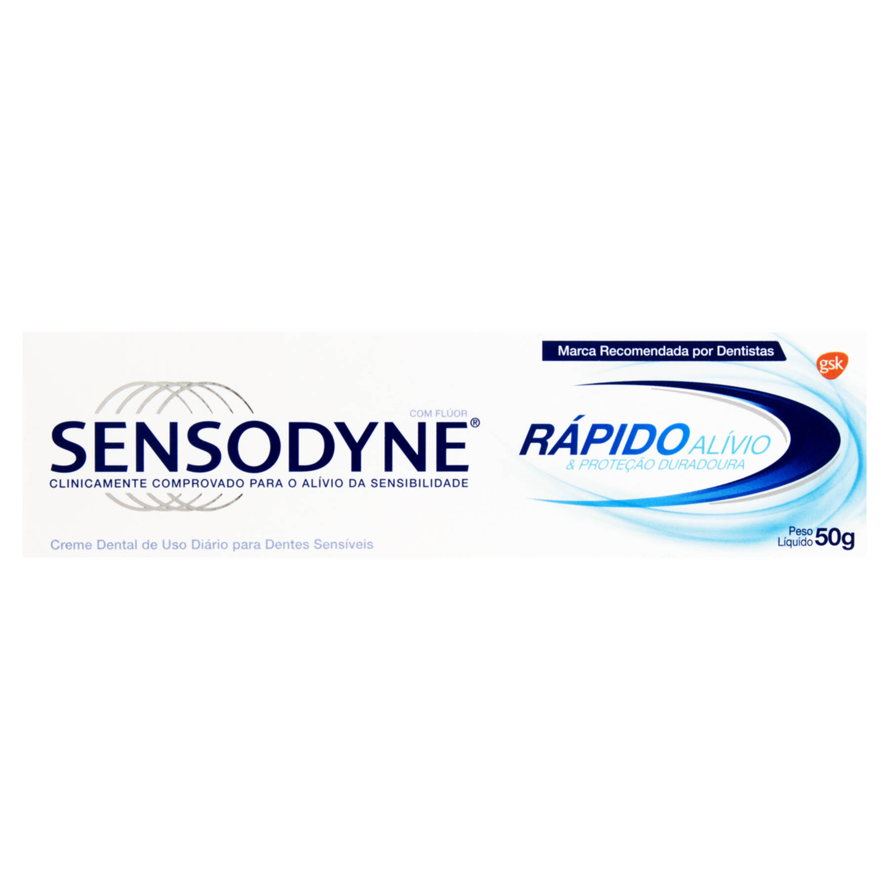 Creme Dental Sensodyne Rápido Alívio & Proteção Duradoura Caixa 50g