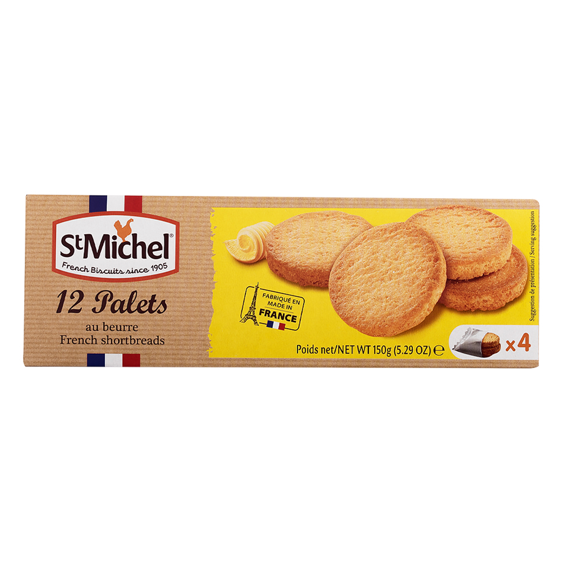 Biscoito Amanteigado 12 Palets St Michel Pacote 130g