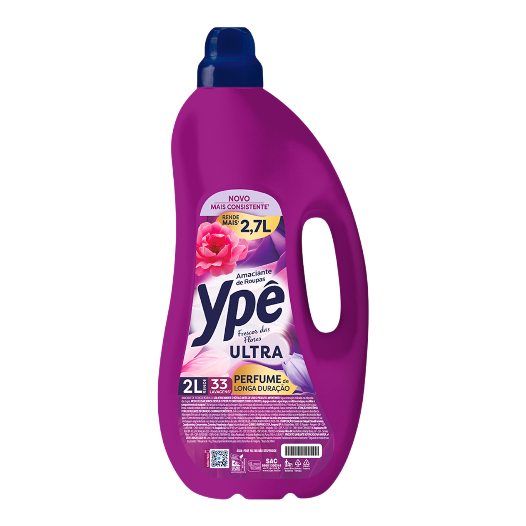 Amaciante de Roupa Frescor das Flores Yp&ecirc; Ultra Frasco 2l