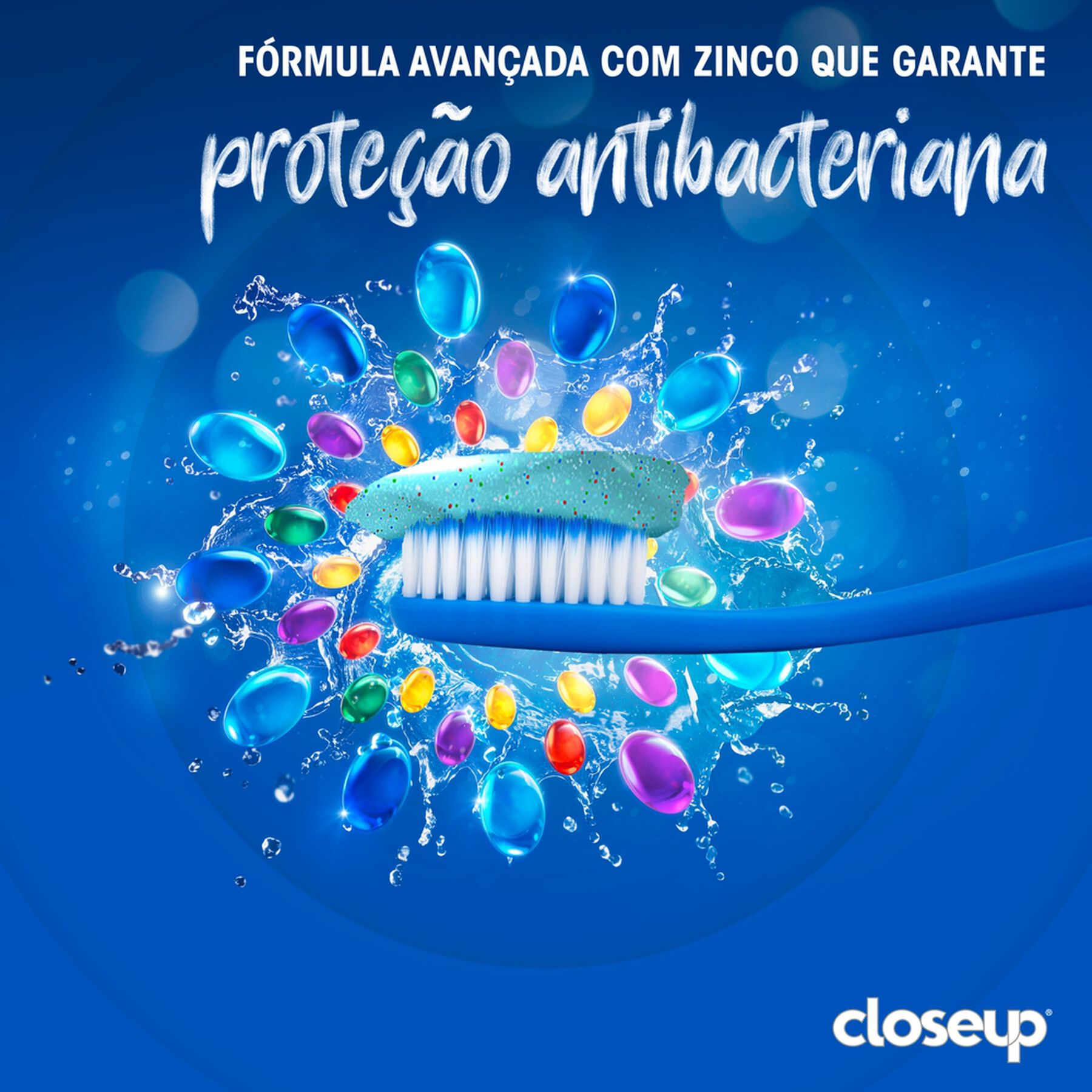 Creme Dental Proteção Fresh Closeup Multivitaminas + 12 Benefícios Caixa 85g