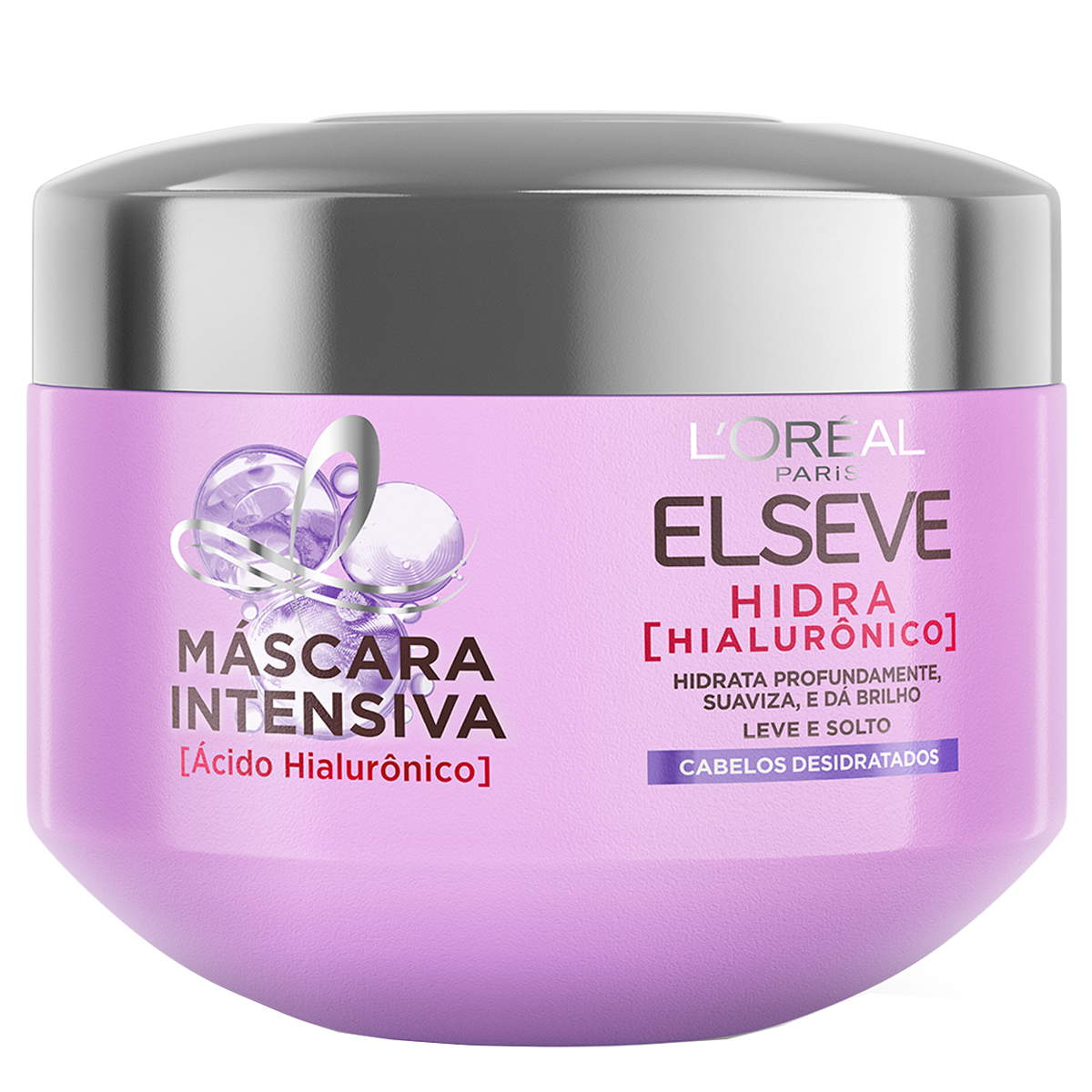 Creme Tratamento M&aacute;scara Intensiva Hidra Hialur&ocirc;nico Elseve L'Or&eacute;al Paris Pote 300g