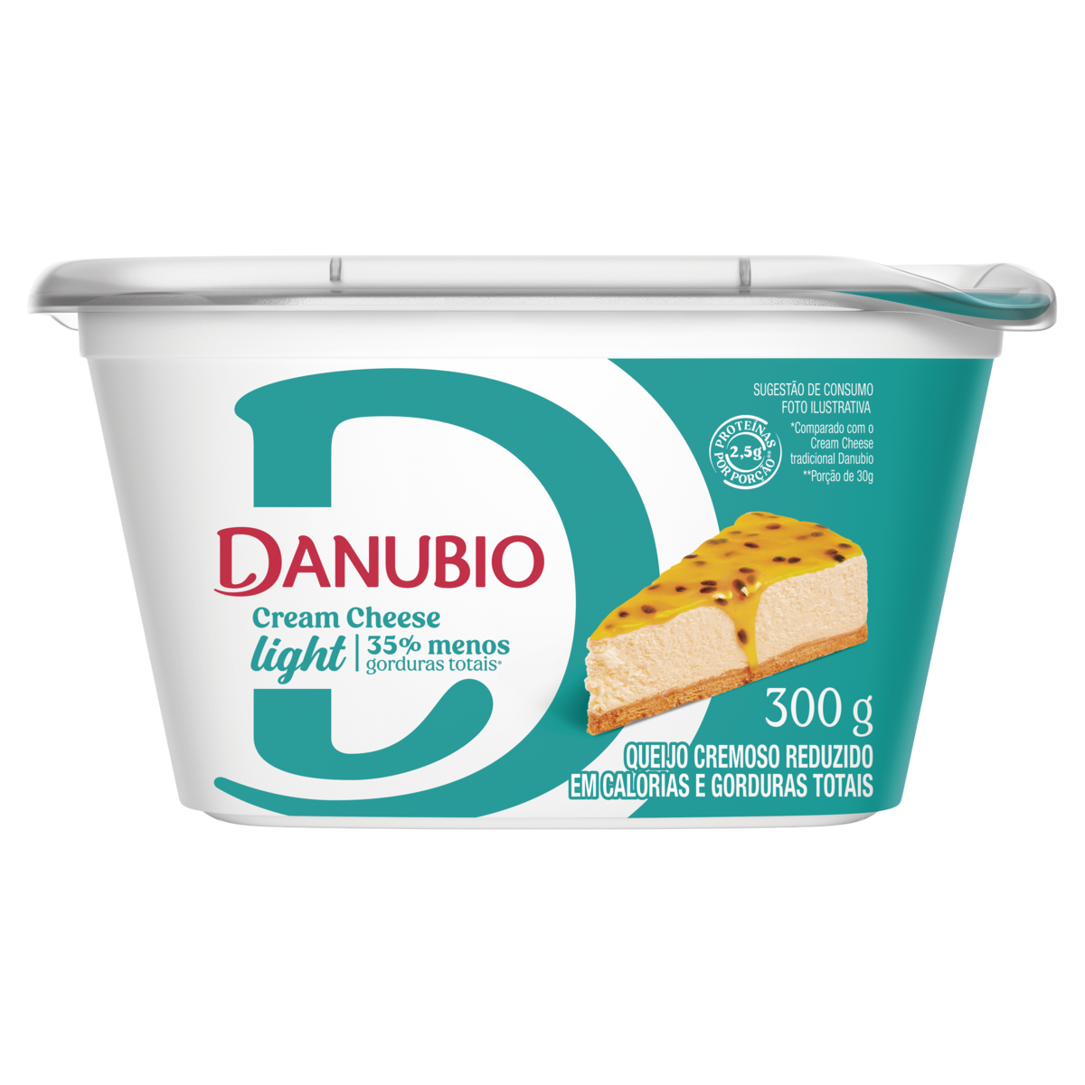Queijo Cream Cheese Light Danubio Pote 300g