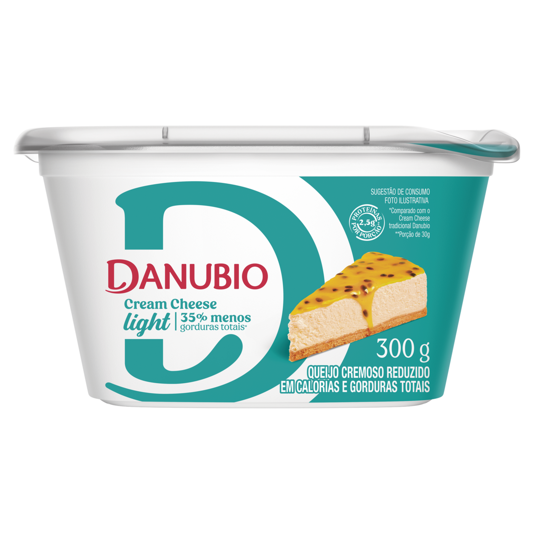 Queijo Cream Cheese Light Danubio Pote 300g