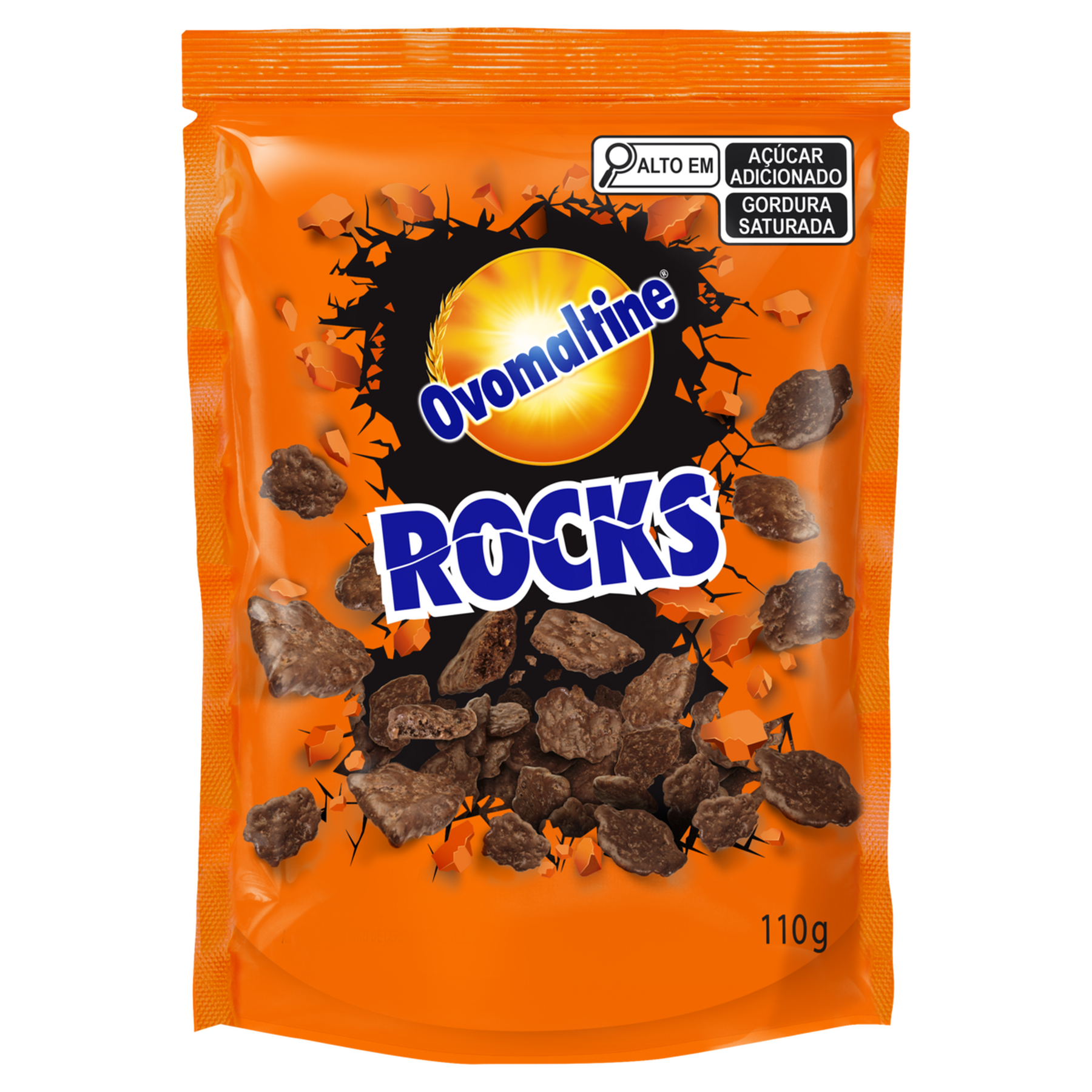 Flocos de Cereais Ovomaltine Rocks Sach&ecirc; 110g