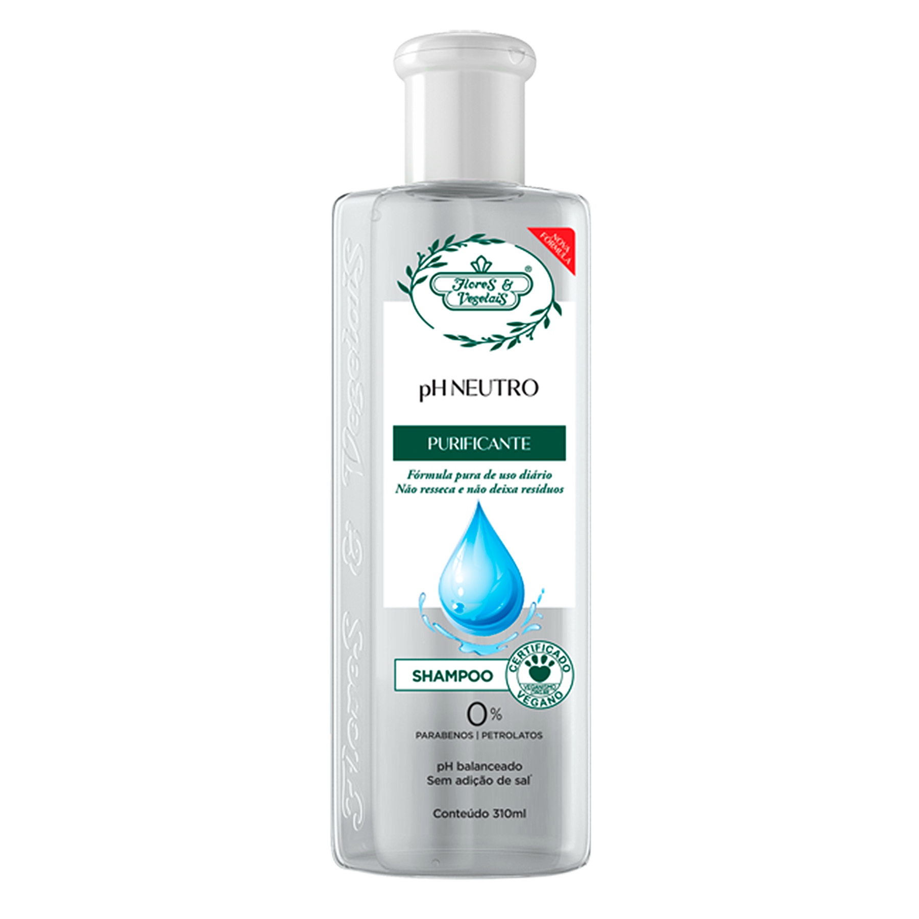 Shampoo Purificante pH Neutro Flores & Vegetais 310ml