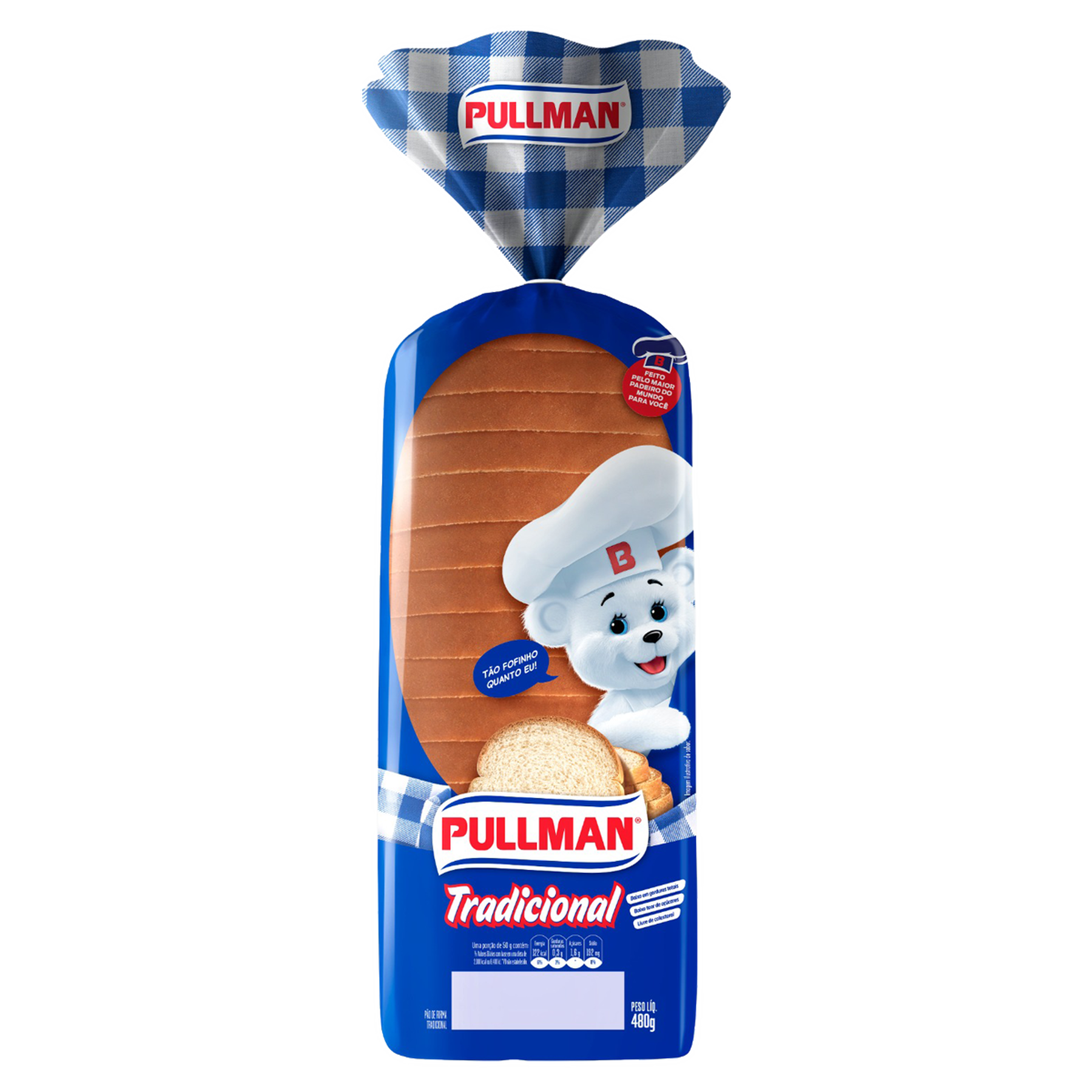 Pão de Forma Tradicional Pullman Pacote 480g