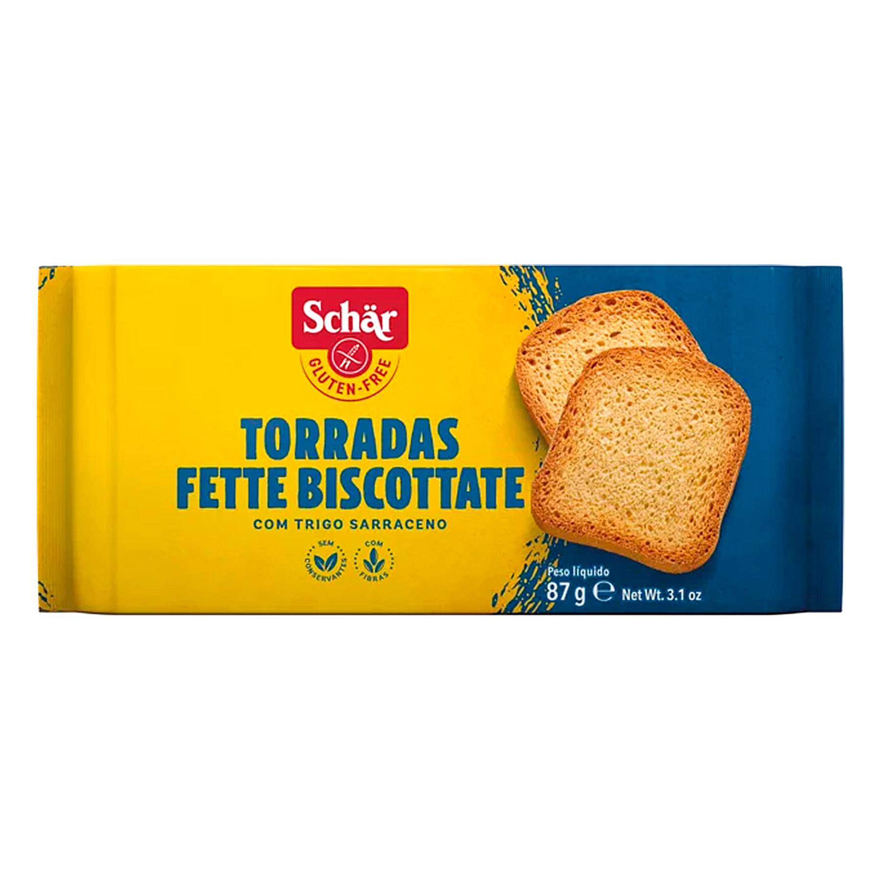 Torrada sem Gl&uacute;ten Sch&auml;r Pacote 87g