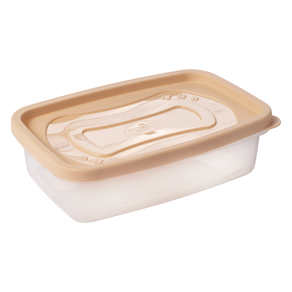 Pote Clic Retangular Plas&uacute;til 620ml