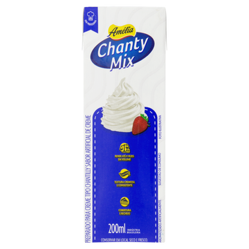 Chantilly Creme Amélia Chanty Mix Caixa 200ml